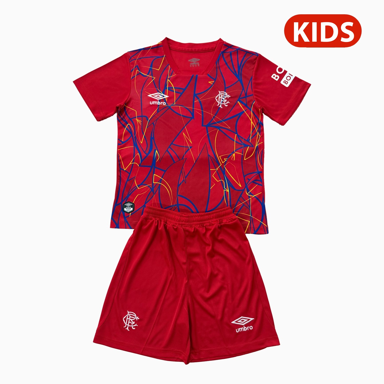 Glasgow Rangers 26-27 Red Goalkeeper Kids Kit - JerseysGala