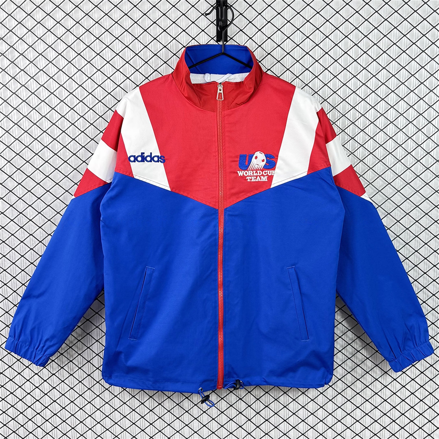 Retro United States USA 1994 Windbreaker - Blue With Red - JerseysGala