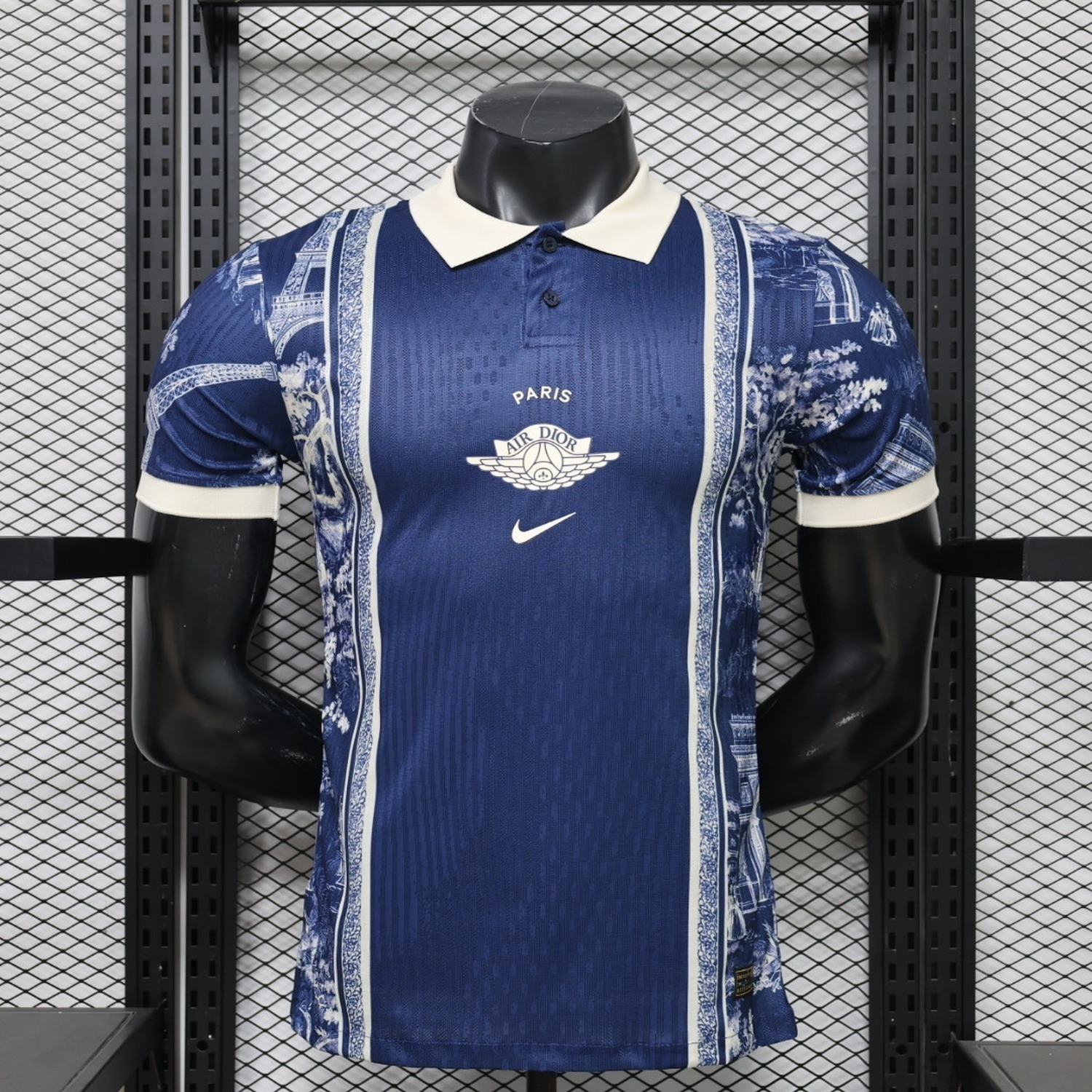 Paris Saint-Germain PSG 26-27 Navy White Porcelain Special Jersey - Player Version - JerseysGala