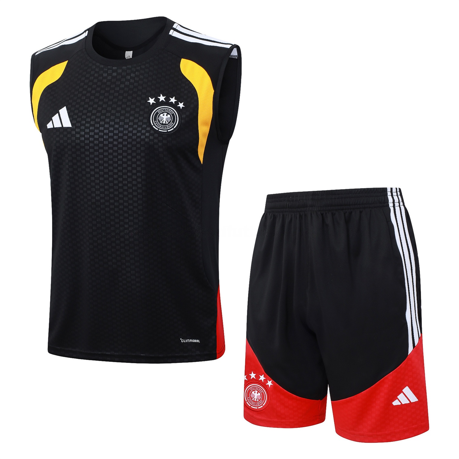 Germany 2026 Vest Training Set - Black Vest and Black Shorts - JerseysGala