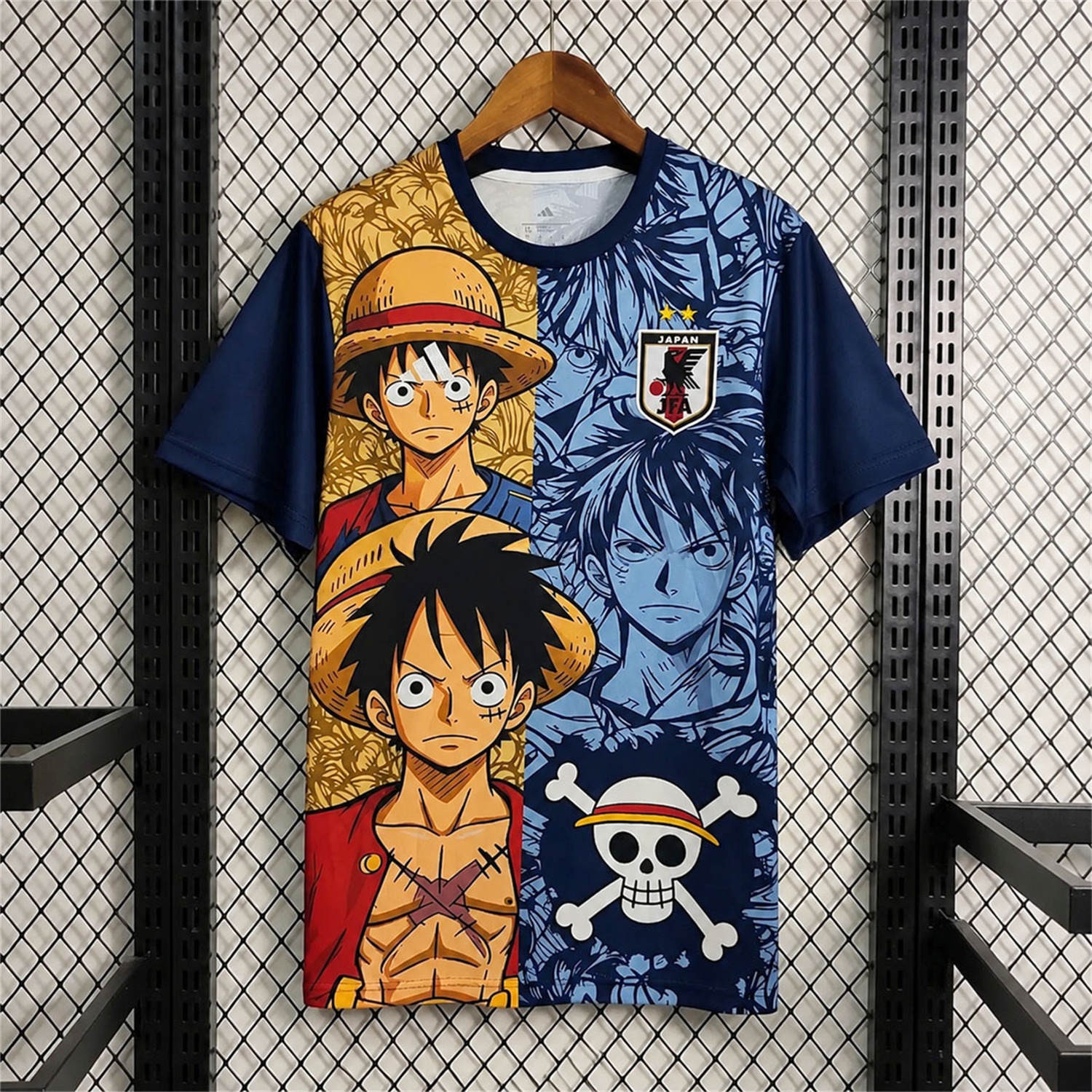 Japan 2026 Luffy Skull Blue Yellow Special Jersey - Fans Version - JerseysGala