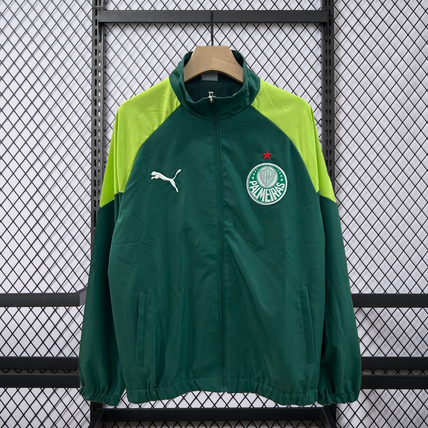 Palmeiras 25-26 Training Windbreaker Jacket - Green - JerseysGala