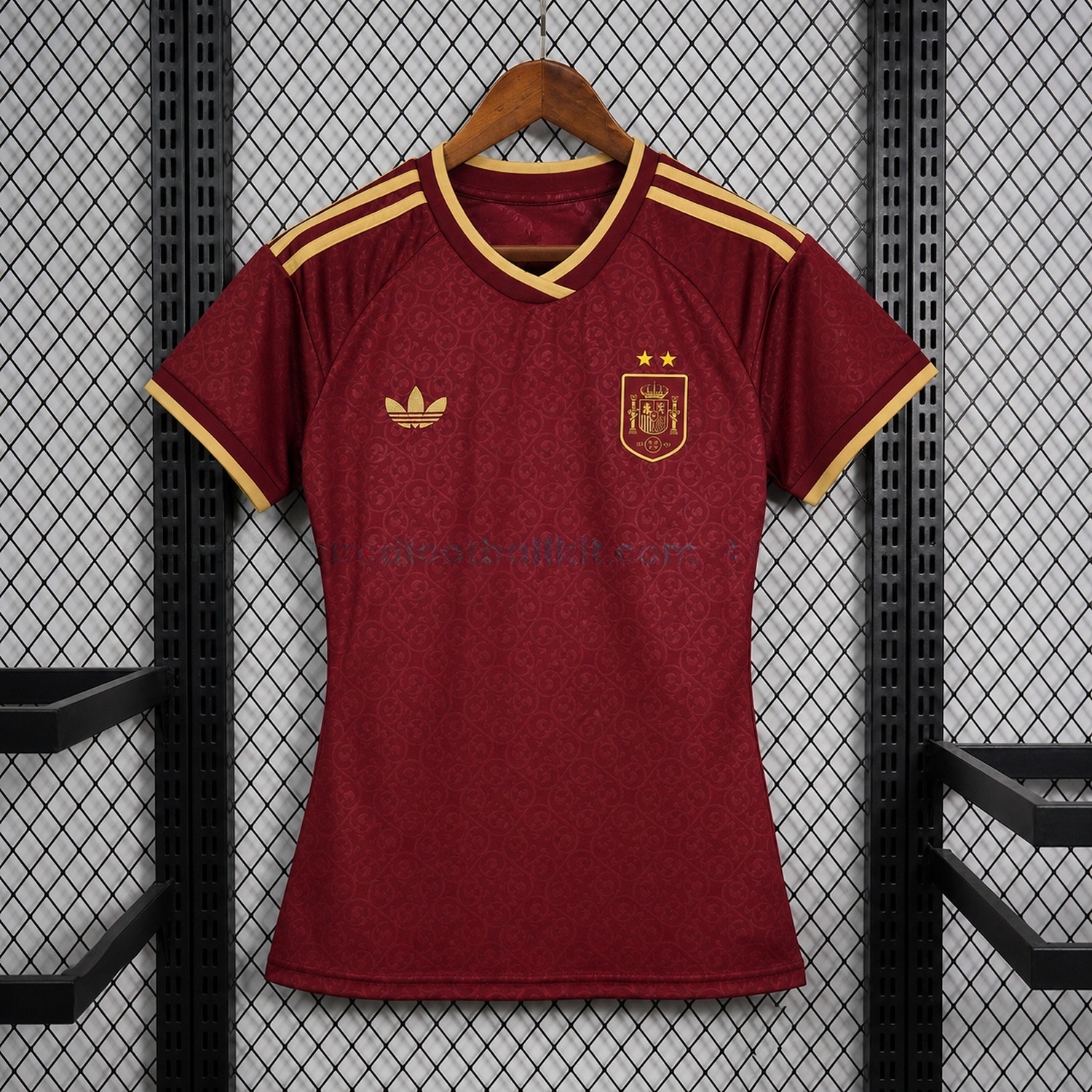 【Two-Crown Star】Women's Spain 2026 Third Wine Red Jersey - Fans Version - JerseysGala