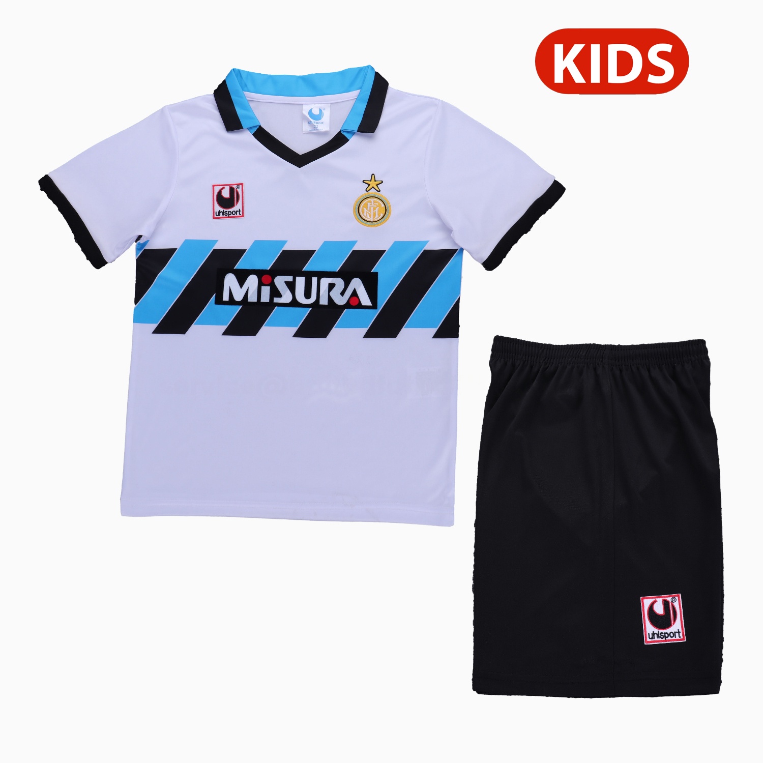 Retro Inter Milan 1990-91 Home Kids Kit - JerseysGala