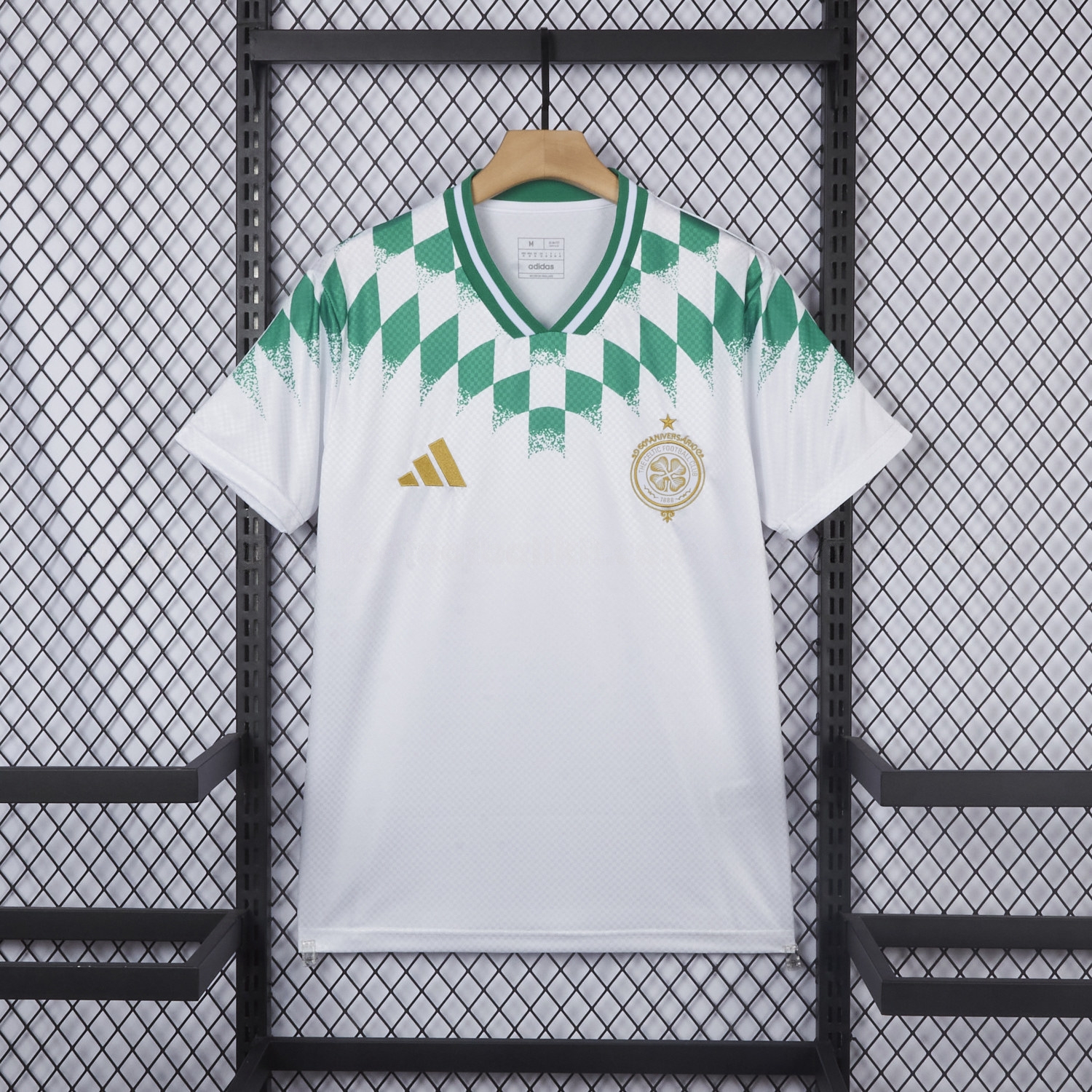 Celtic 26-27 Green Collar White Special Jersey - Fan Version - JerseysGala