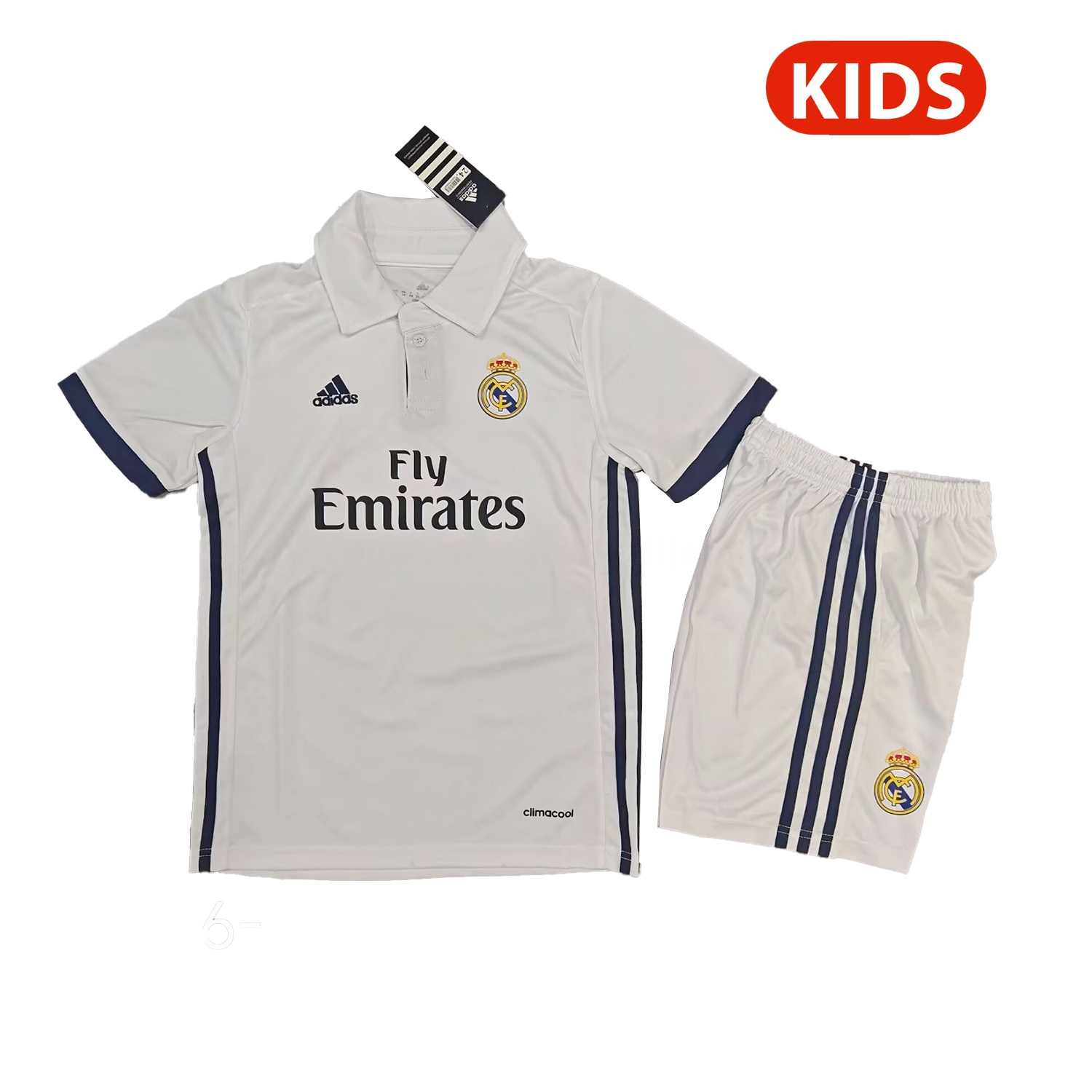 Retro Real Madrid 2016-17 Home Kids Kit - JerseysGala