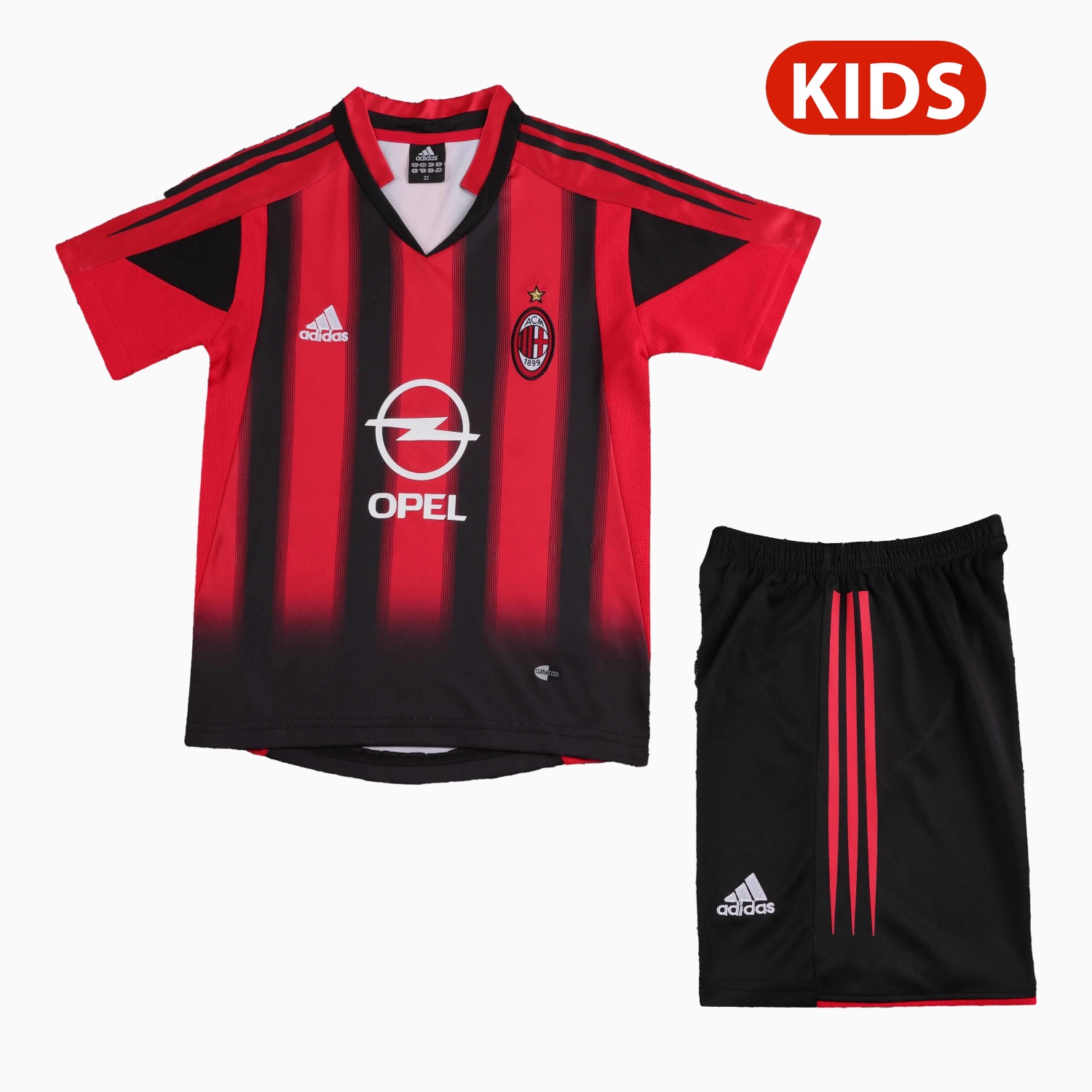 Retro AC Milan 2004-05 Home Kids Kit - JerseysGala