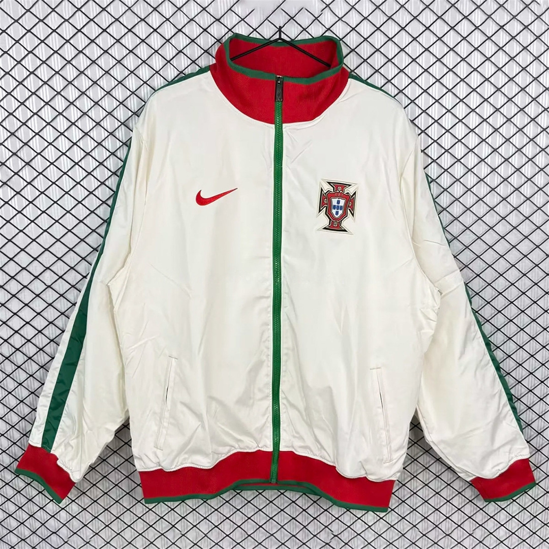 Retro Portugal 2010 White Windbreaker - JerseysGala