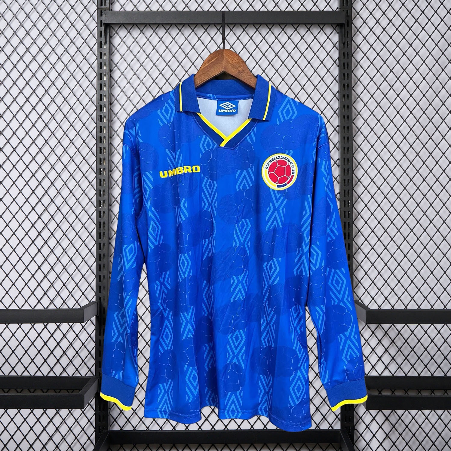 Retro Colombia 1994 Away Long Sleeves Jersey - JerseysGala