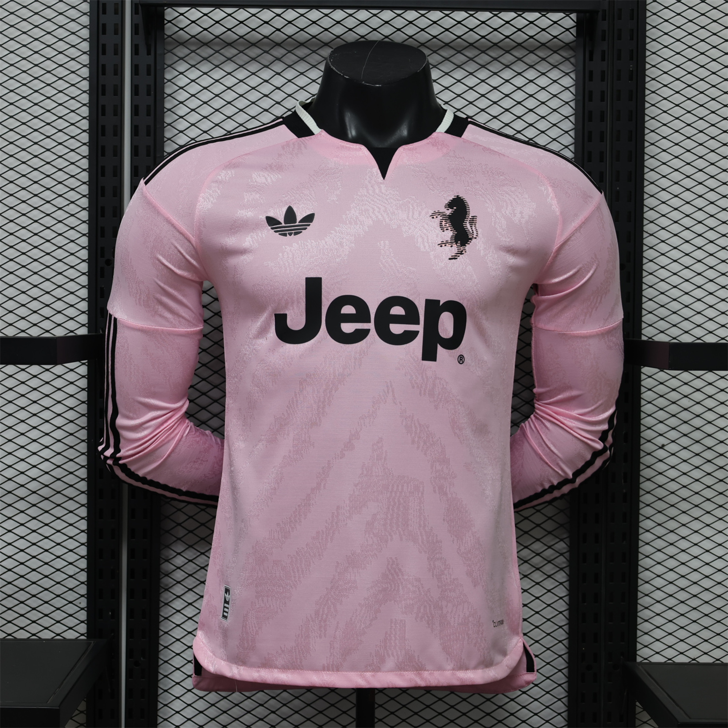 Juventus 26-27 Away With Sponsors Long Sleeves Jersey - Player Version - JerseysGala