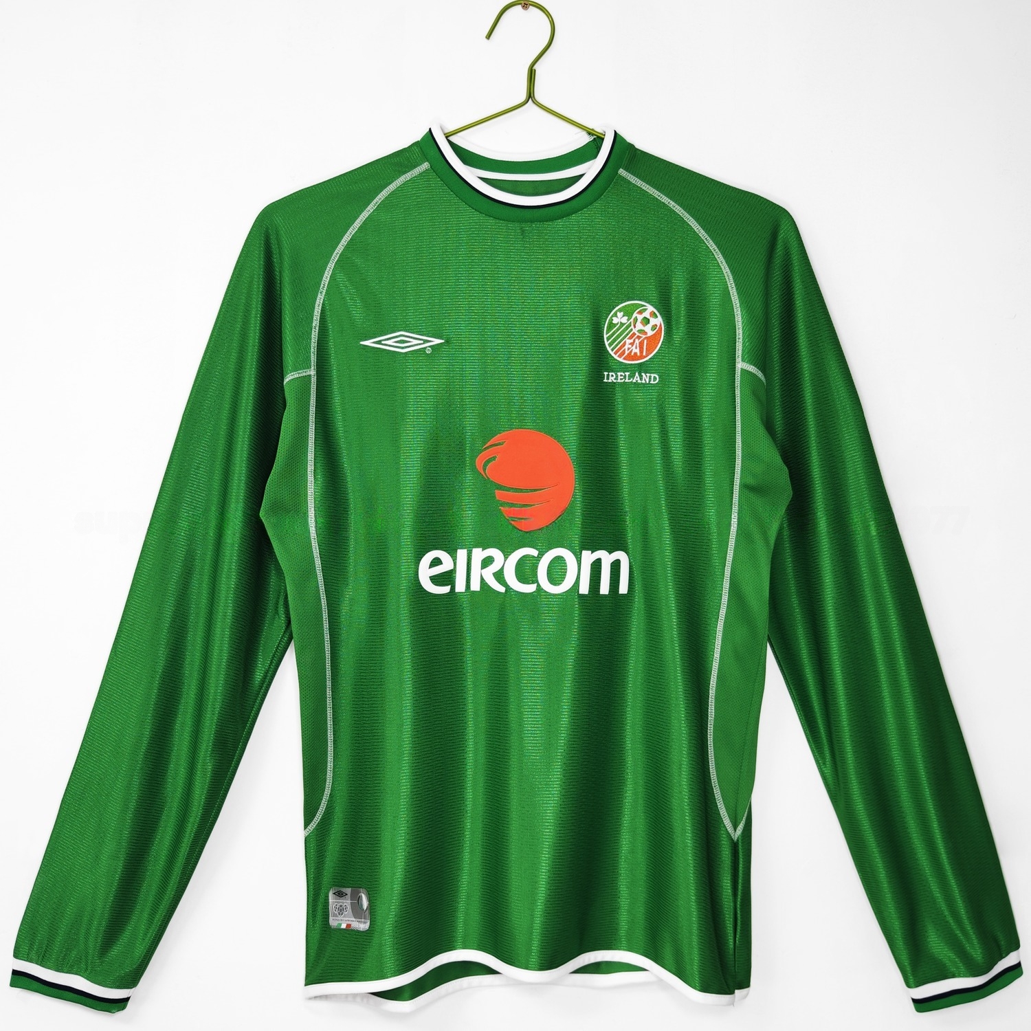 Retro Ireland 2002 Home Long Sleeves Jersey - JerseysGala