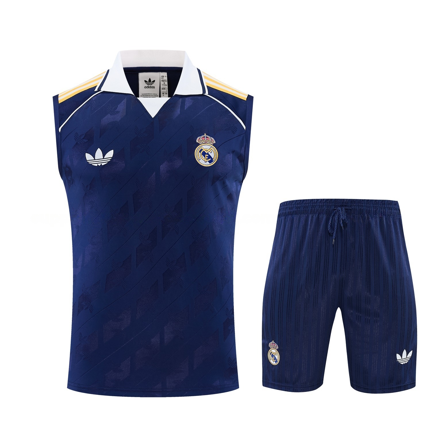 Real Madrid 26-27 Vest Training Set - Royal Blue Vest and Shorts - JerseysGala