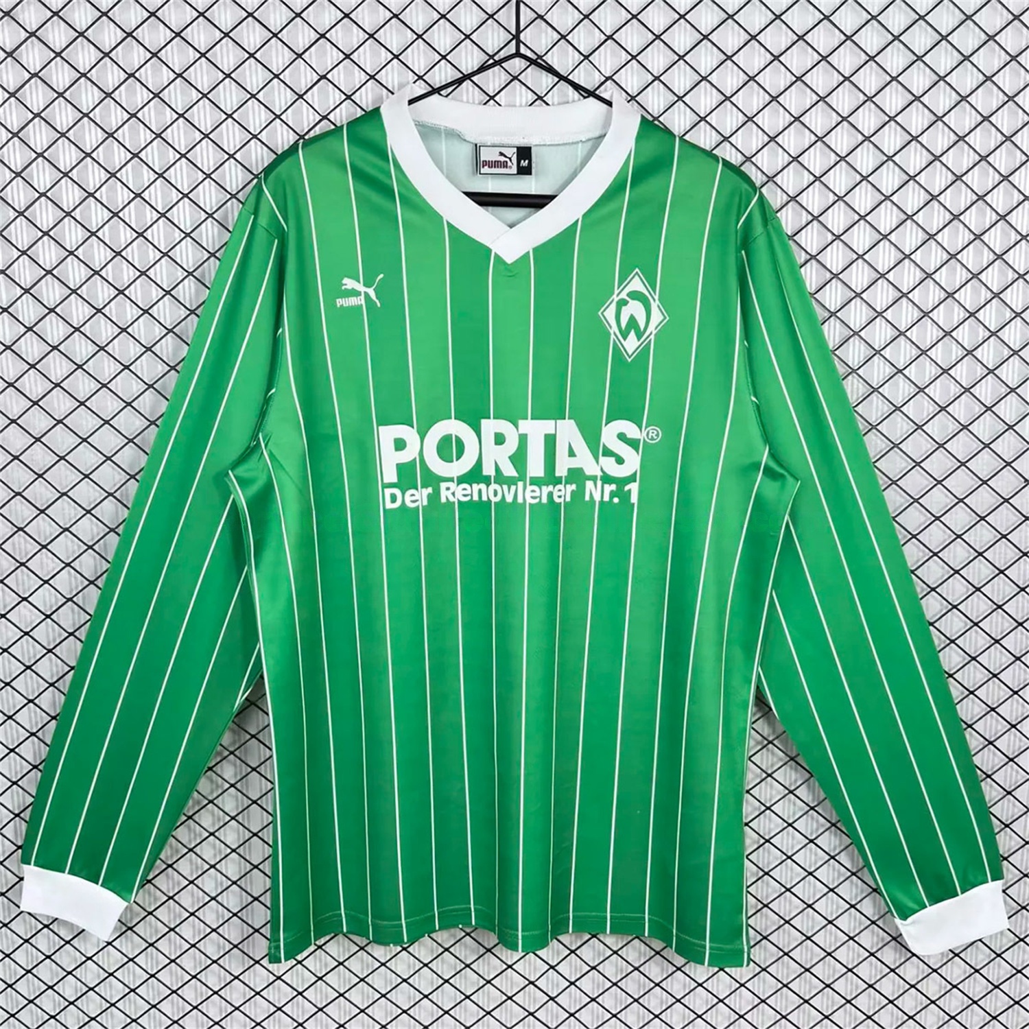Retro Werder Bremen 1988-89 Away Long Sleeves Jersey - JerseysGala