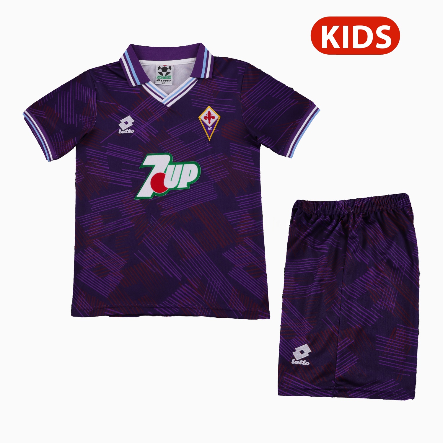 Retro Fiorentina 1992-93 Home Kids Kit - JerseysGala