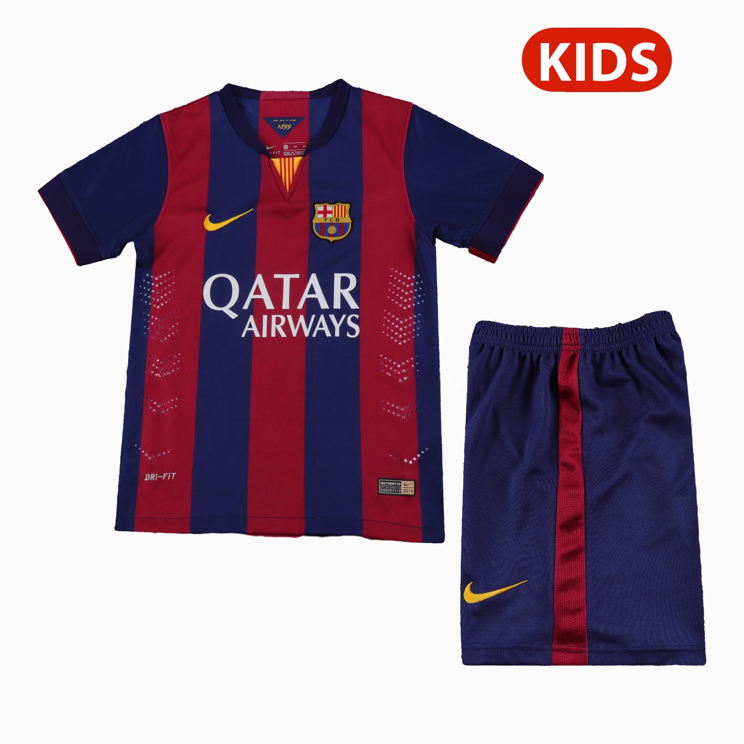 Retro Barcelona 2014-15 Home Kids Kit - JerseysGala