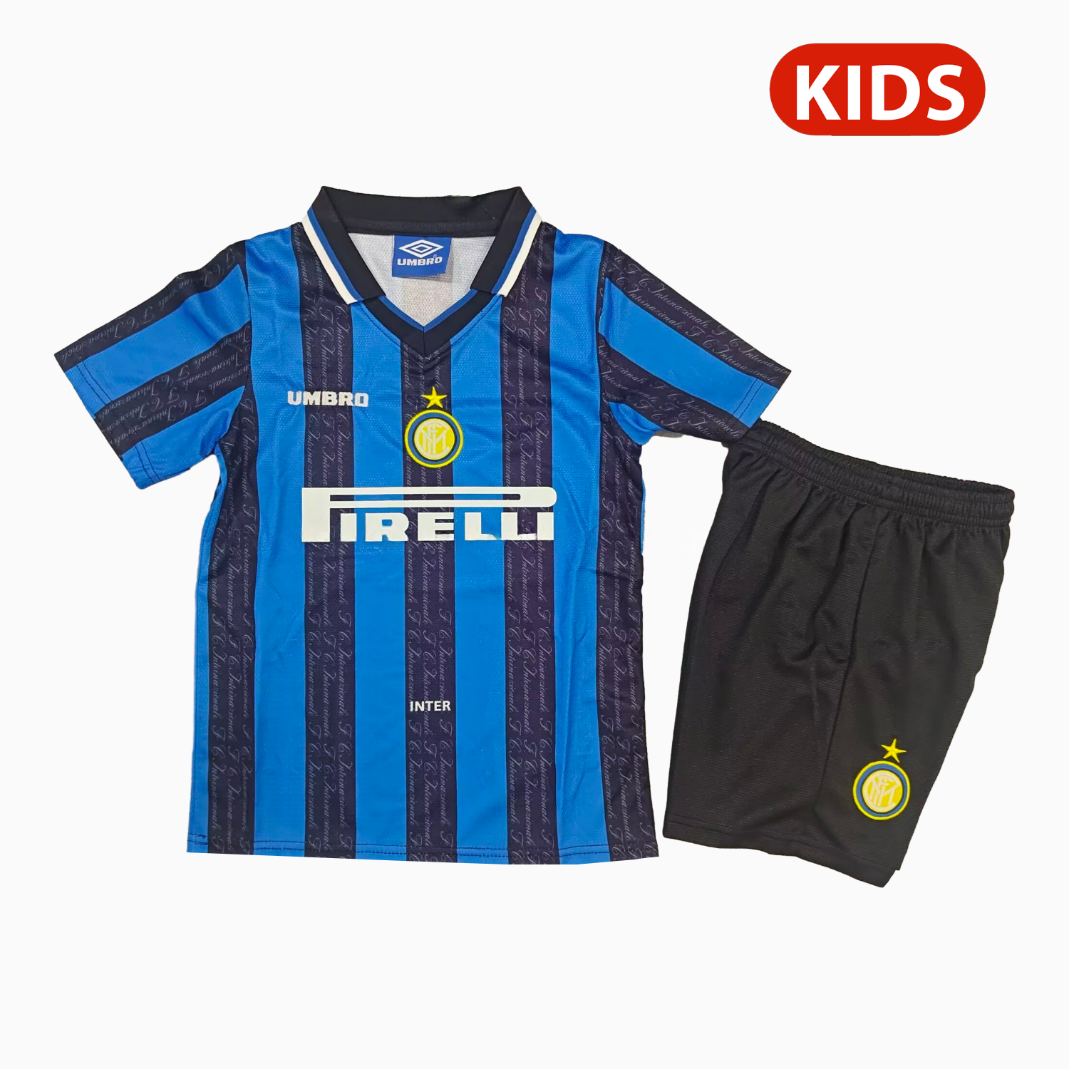 Retro Inter Milan 1997-98 Home Kids Kit - JerseysGala