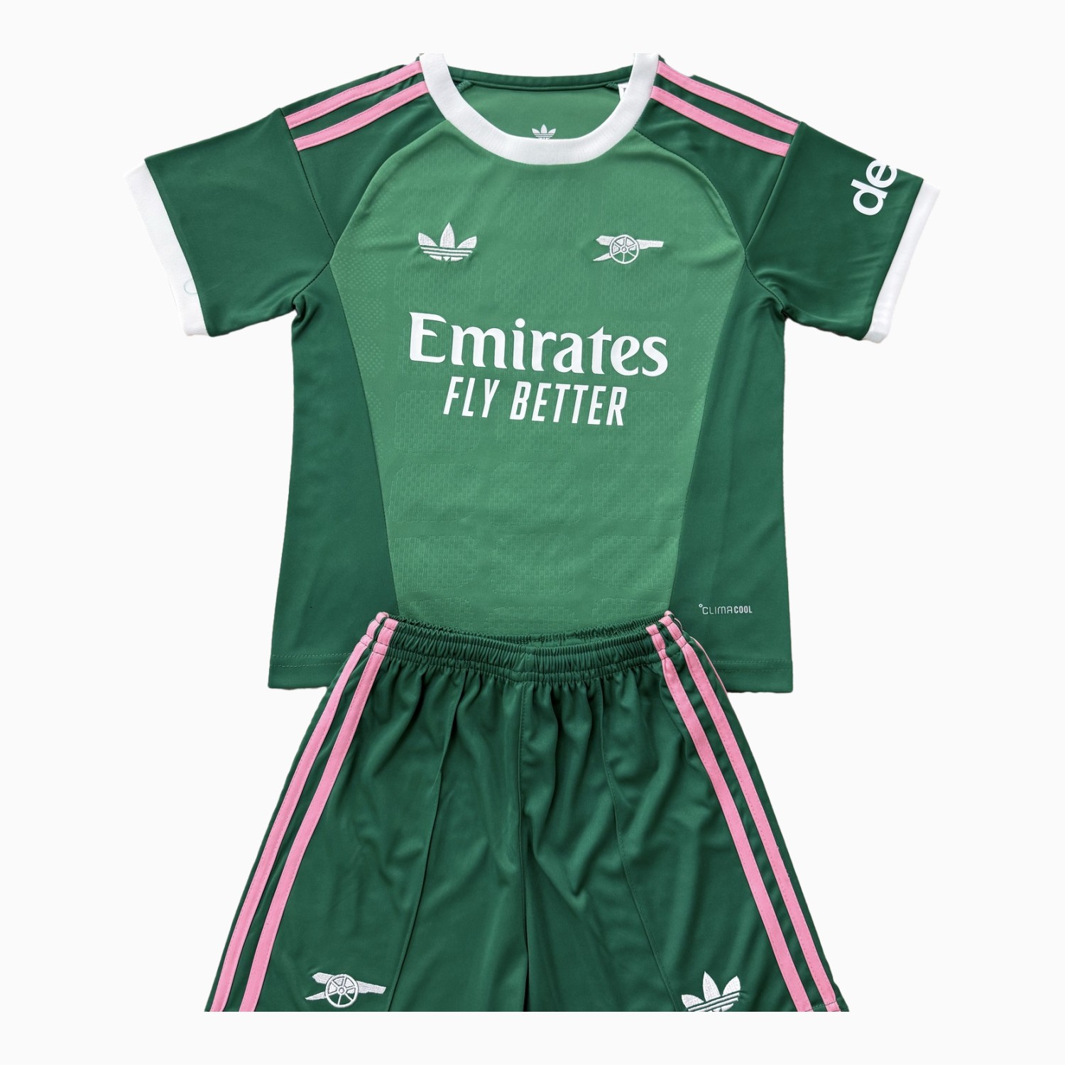 Arsenal 26-27 Green Pink Originals Goalkeeper Men's Adult Jersey Set - Fans Version - JerseysGala