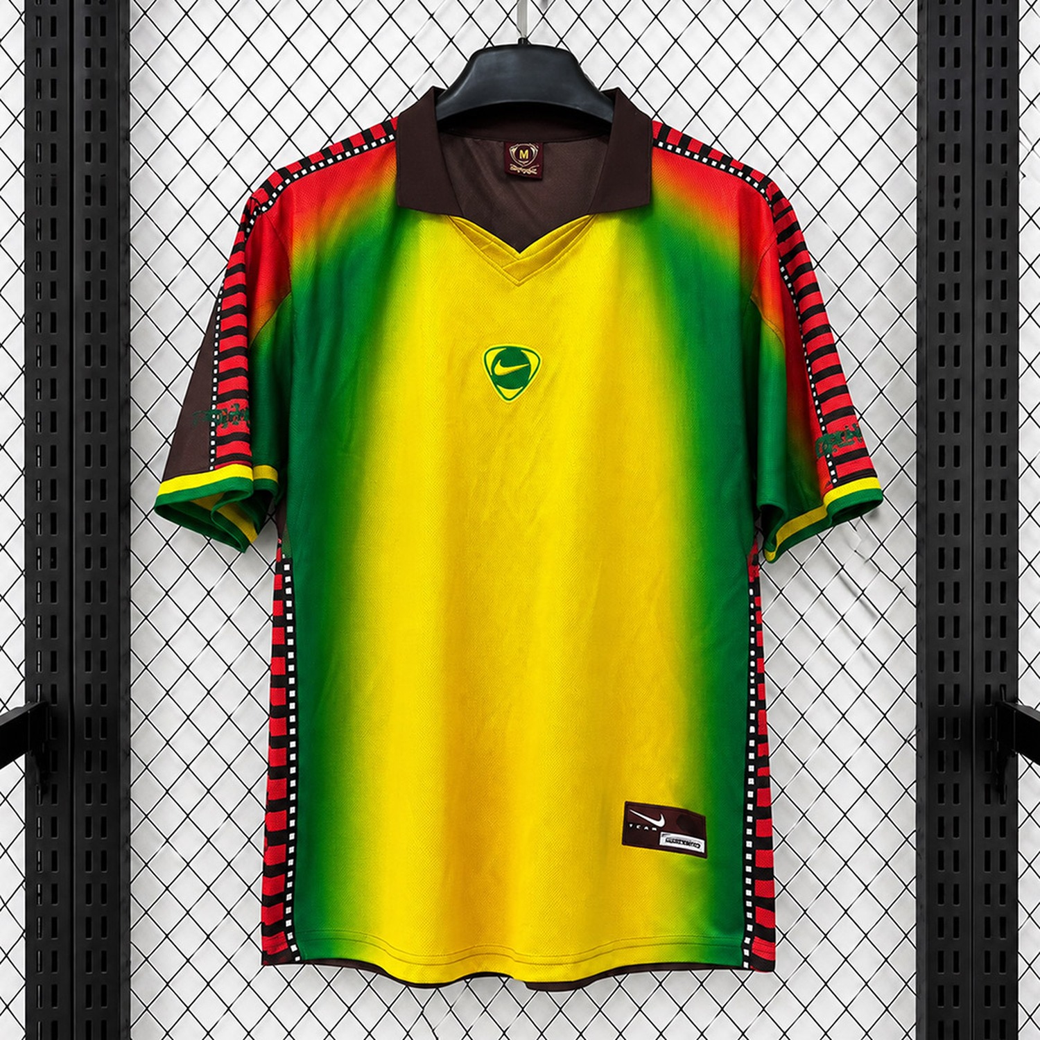 Senegal 2026 x Travis Scott Cactus Jack Total 90 Retro Style Yellow Green Red Brown Jersey - Fans Version - JerseysGala