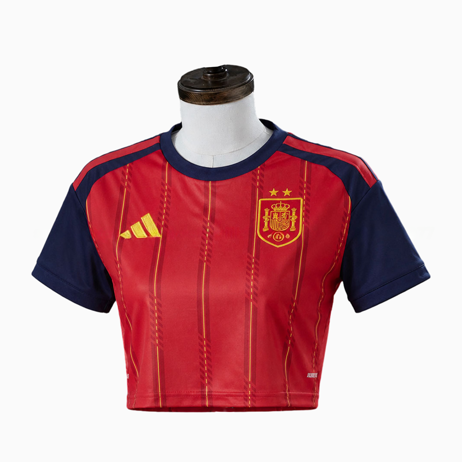 Women's Spain 2026 Home Cropped Jersey - Fans Version - JerseysGala