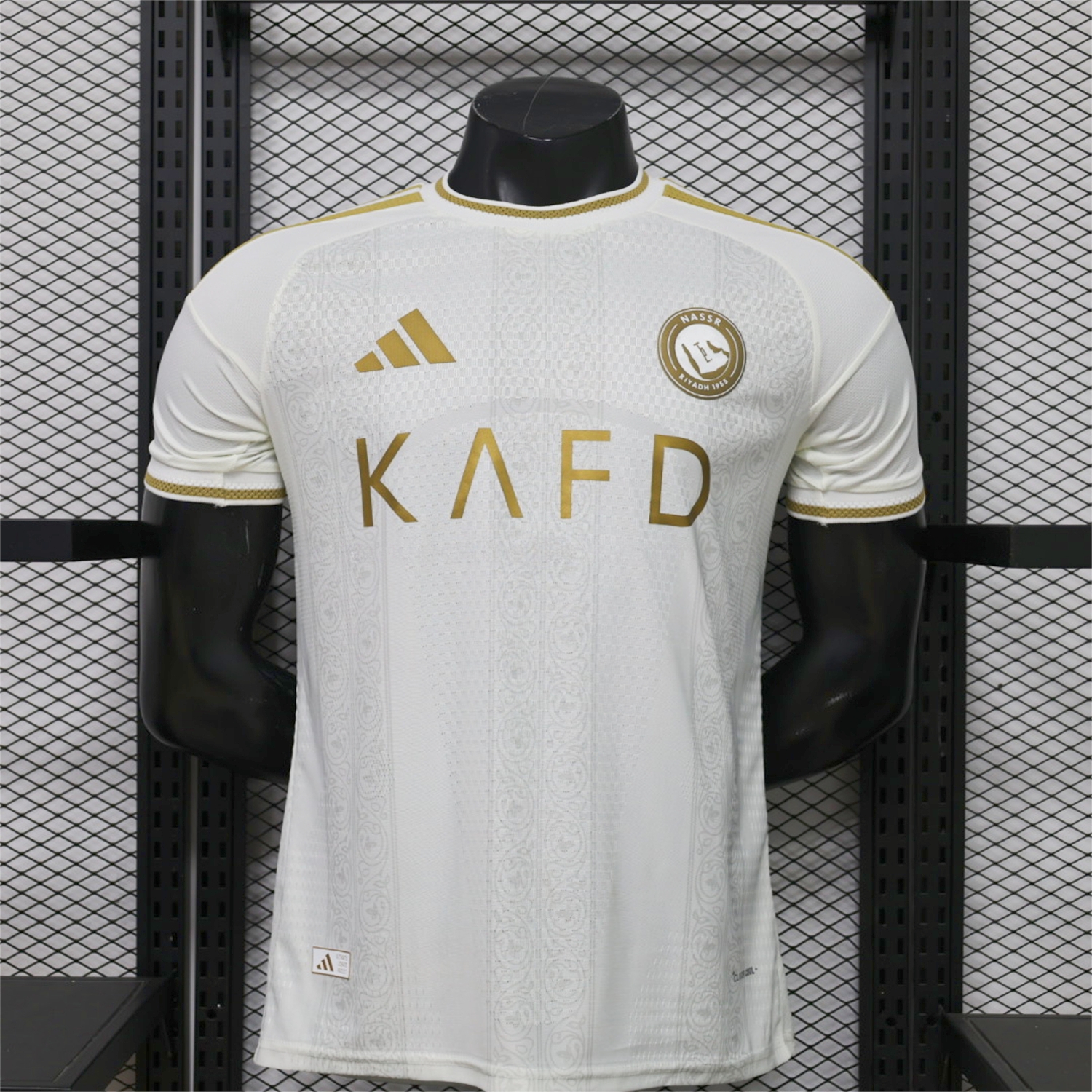 Al Nassr Riyadh Victory 26-27 Away Jersey With Sponsors - Player Version - JerseysGala