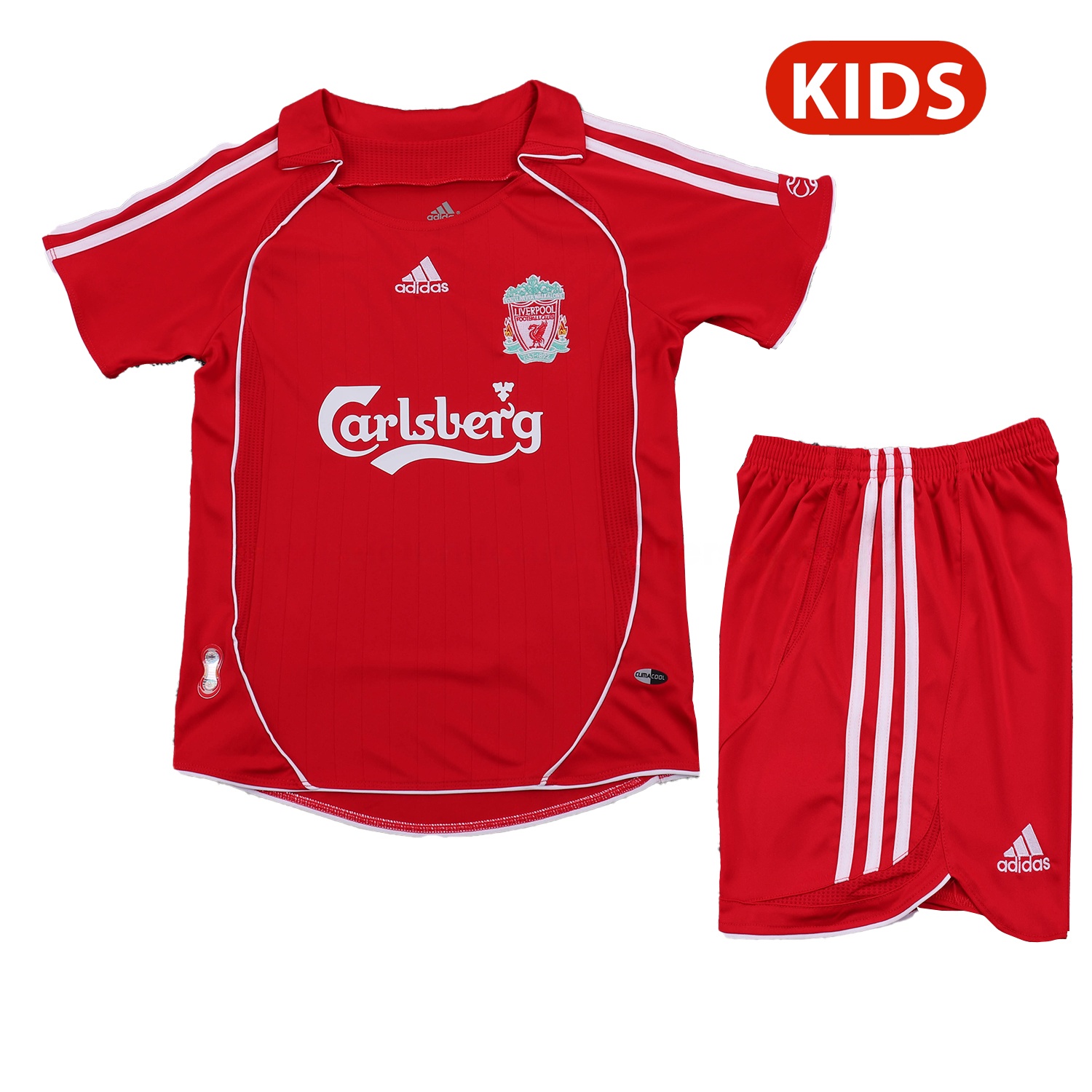 Retro Liver.pool 2006-08 Home Kids Kit - JerseysGala