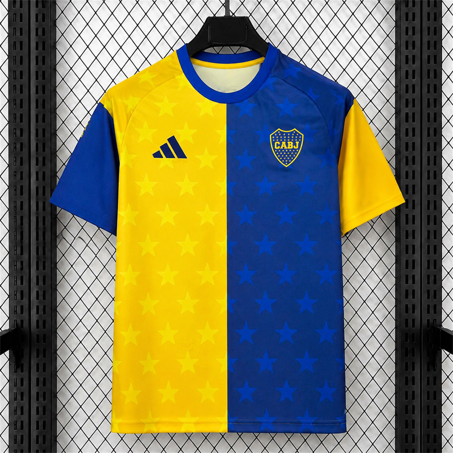Boca Juniors 26-27 Yellow Blue Pre-Match Jersey - Fans Version - JerseysGala