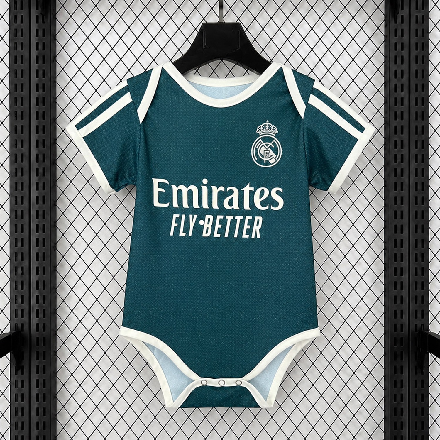 Real Madrid 26-27 Away Baby Crawling Suit - JerseysGala