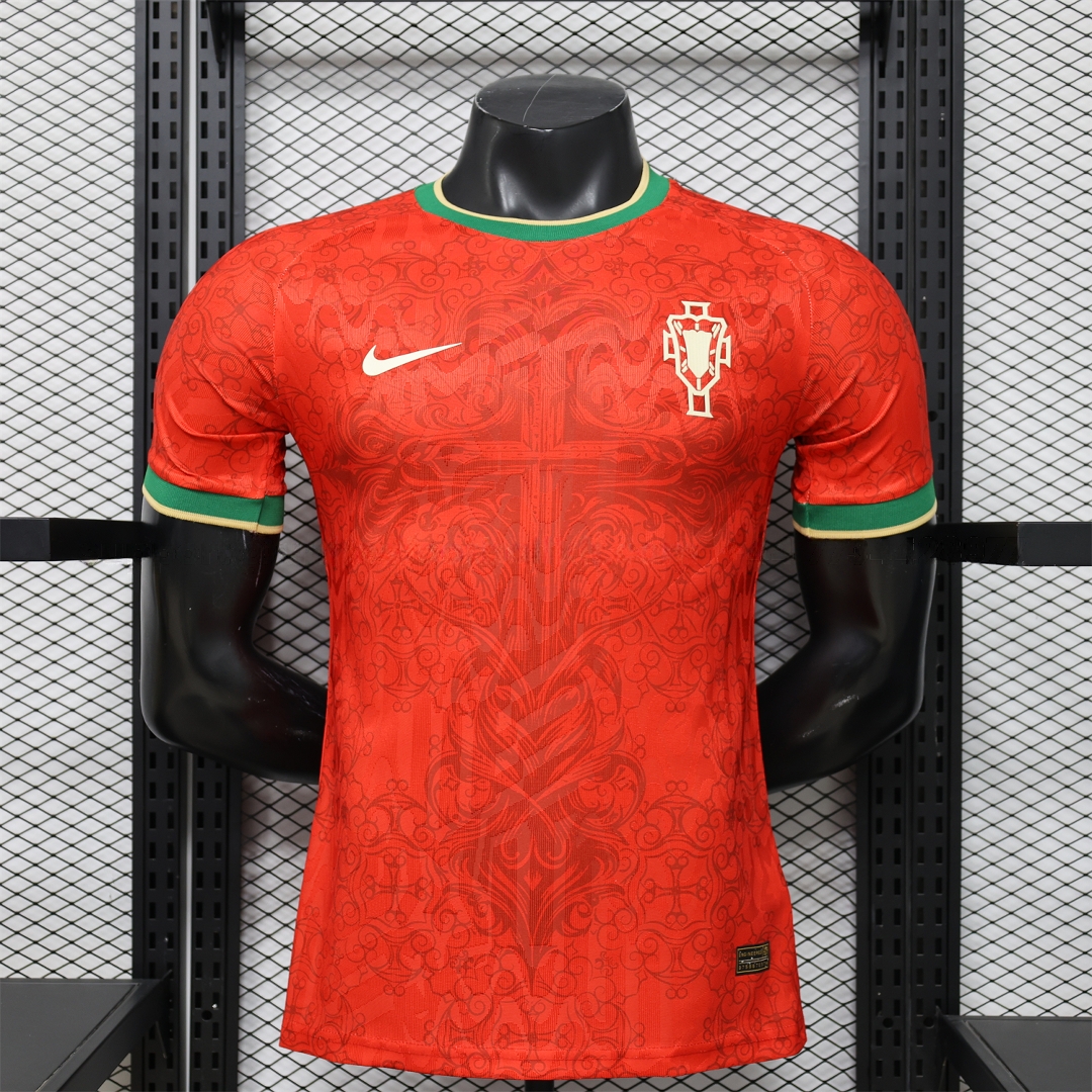 Portugal 2026 Cross Red Special Jersey - Player Version - JerseysGala