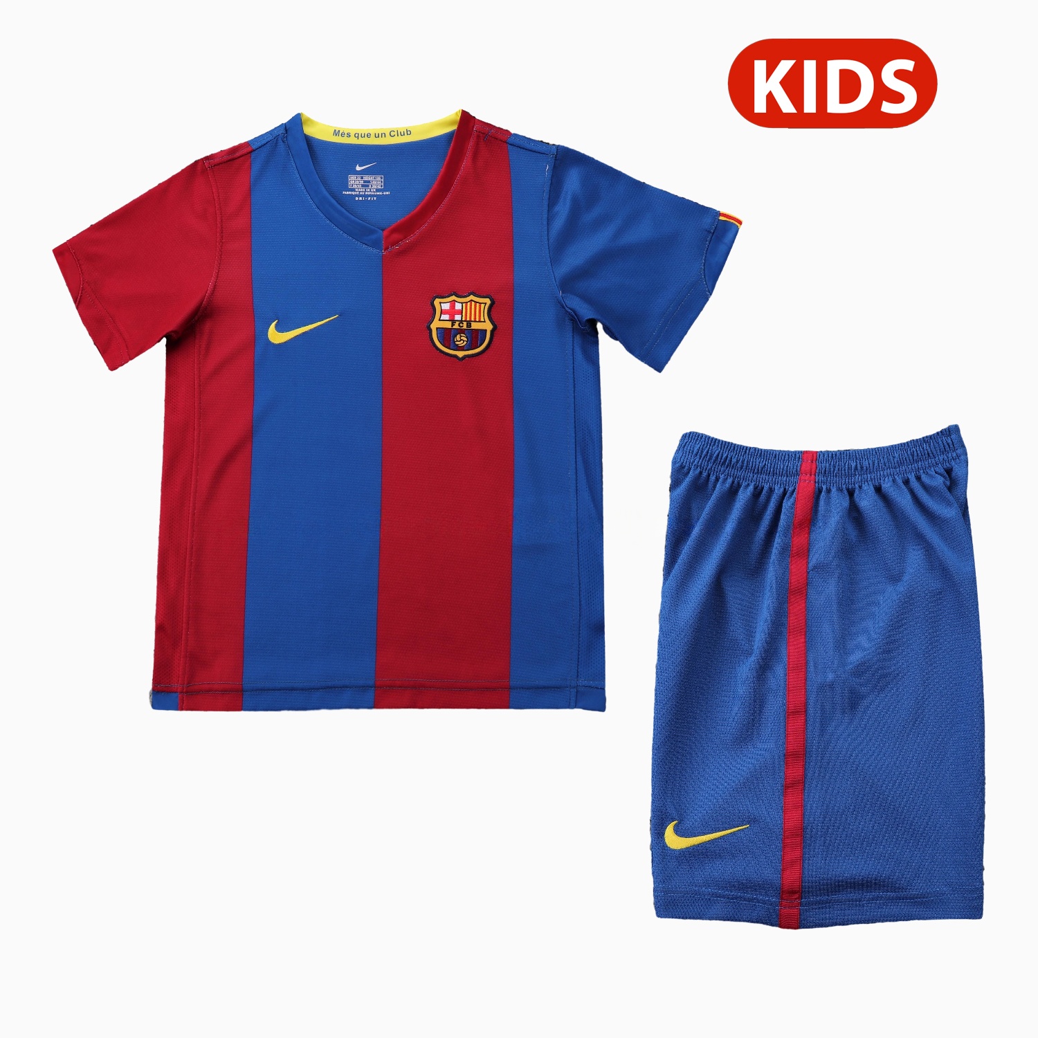 Retro Barcelona 2006-07 Home Kids Kit - JerseysGala
