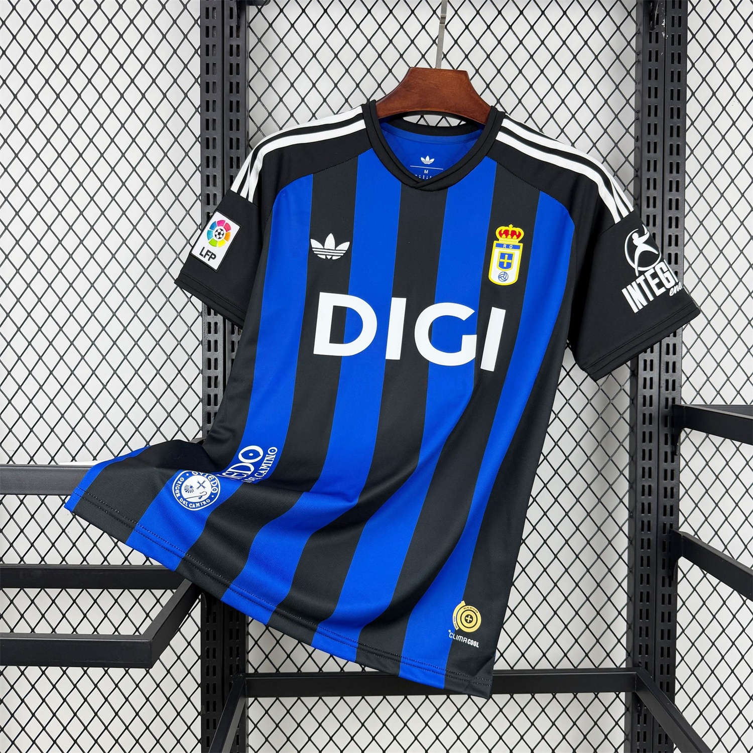 Real Oviedo 25-26 Deep Black With Royal Blue 100th Anniversary Jersey - Fans Version - JerseysGala