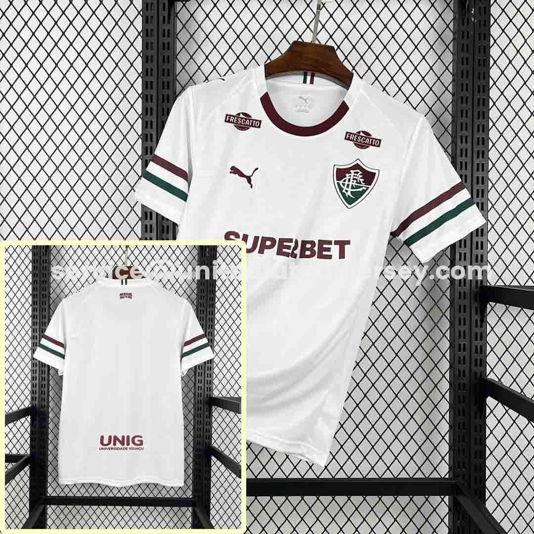 Fluminense 26-27 Away Jersey With All Sponsors - Fans Version - JerseysGala