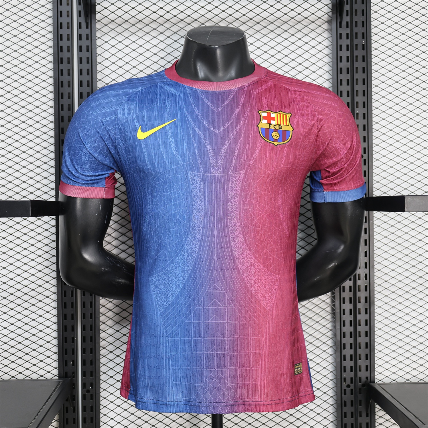 Barcelona 25-26 Red And Blue Gradient Special White Jersey - Player Version - JerseysGala