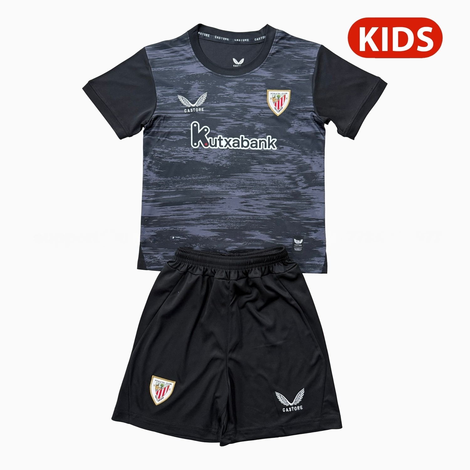 Athletic Bilbao 26-27 Black Goalkeeper Kids Kit - JerseysGala