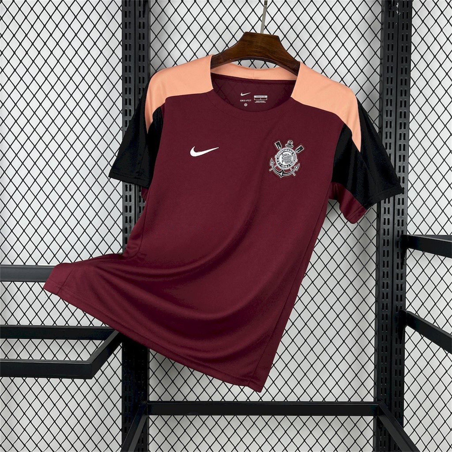 Corinthians 26-27 Wine Red Pre-Match Jersey - Fans Version - JerseysGala