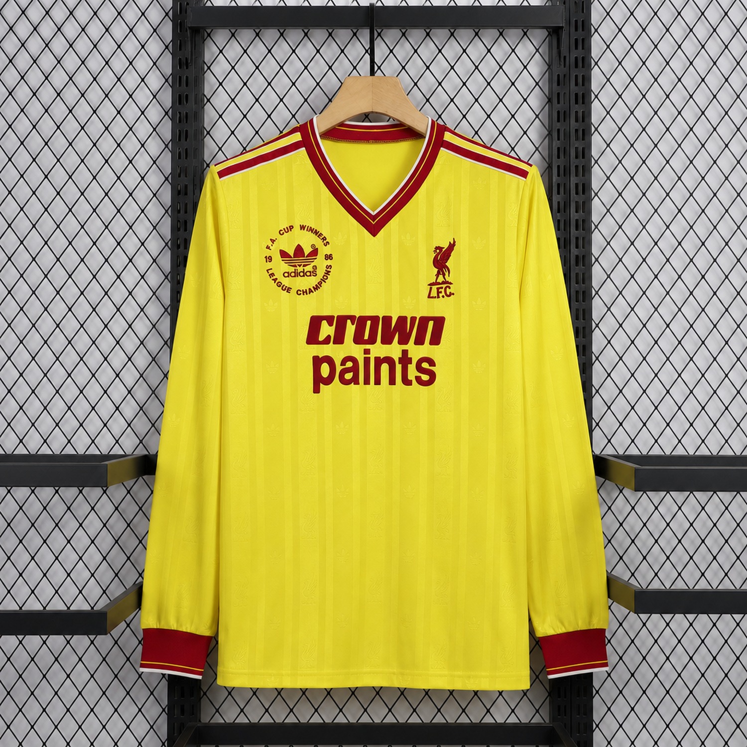 Retro Liver.pool 1985-86 Away Long Sleeves Jersey - JerseysGala