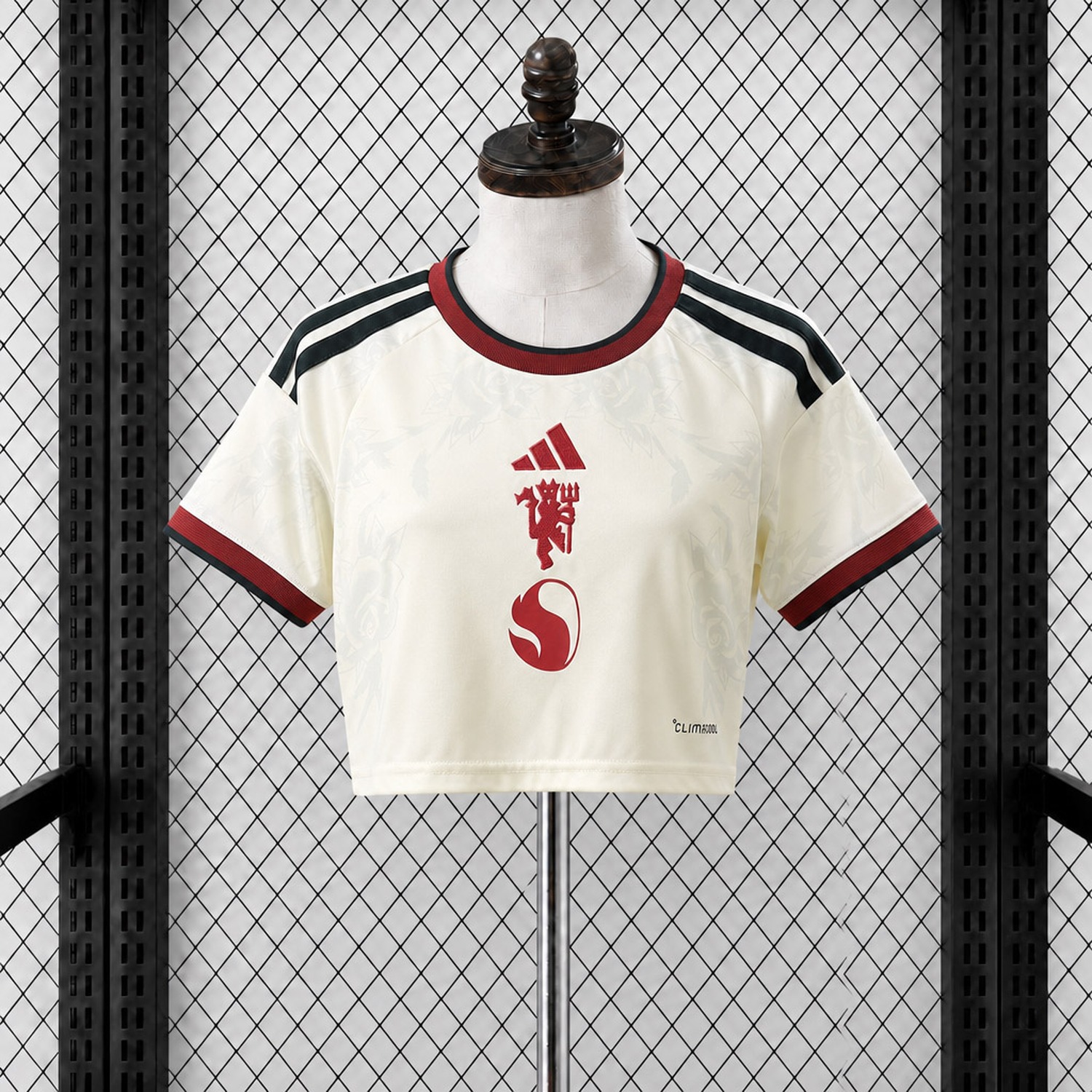 Women's Manchester United 26-27 Third Off-White Cropped Jersey - Fans Version - JerseysGala