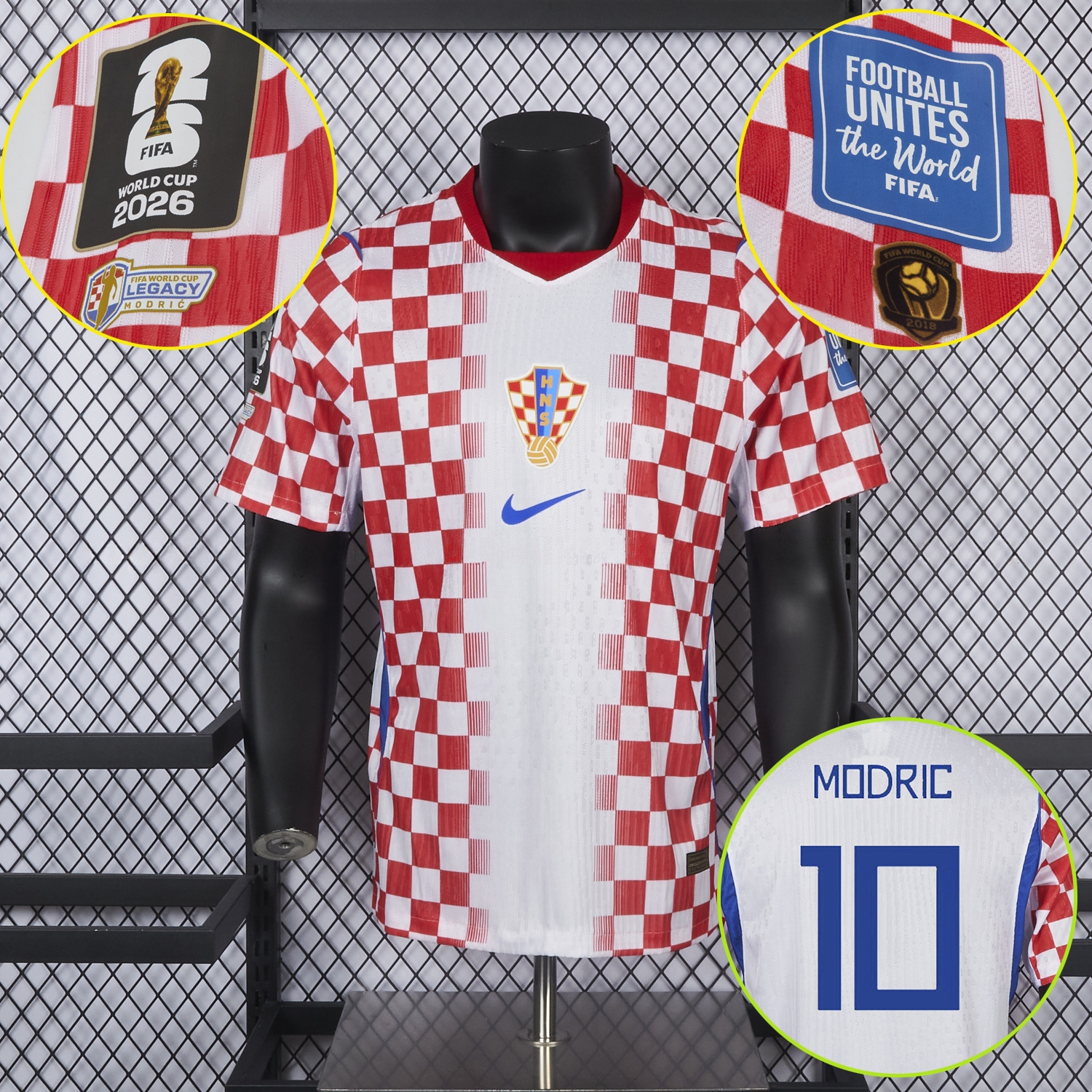 【Modrić # 10】Croatia 2026 Home Jersey - Player Version - JerseysGala