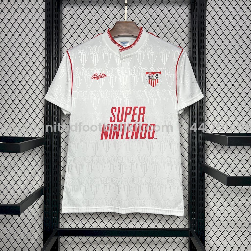 Retro Sevilla FC 1991-92 Home Jersey - JerseysGala
