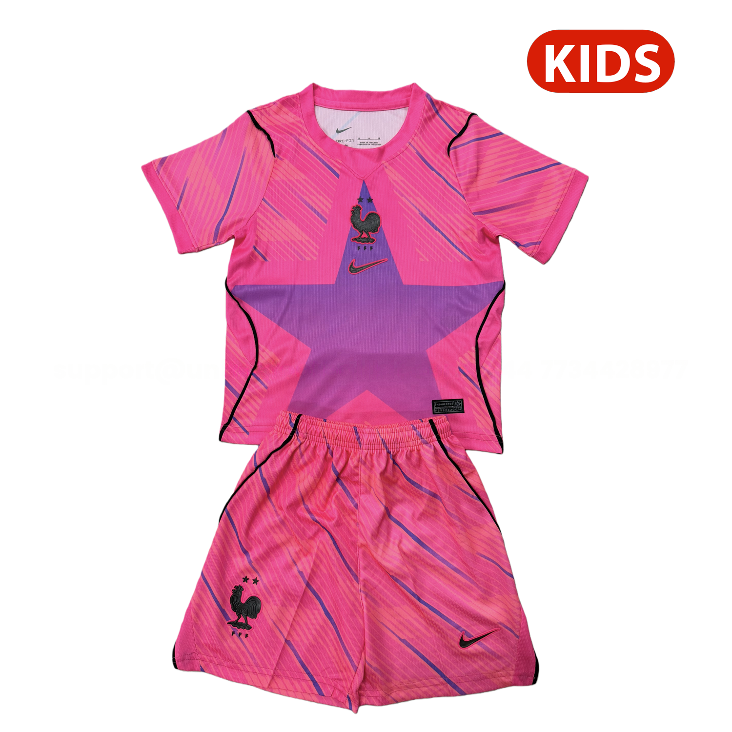 France 2026 Pink Goalkeeper Kids Kit - JerseysGala