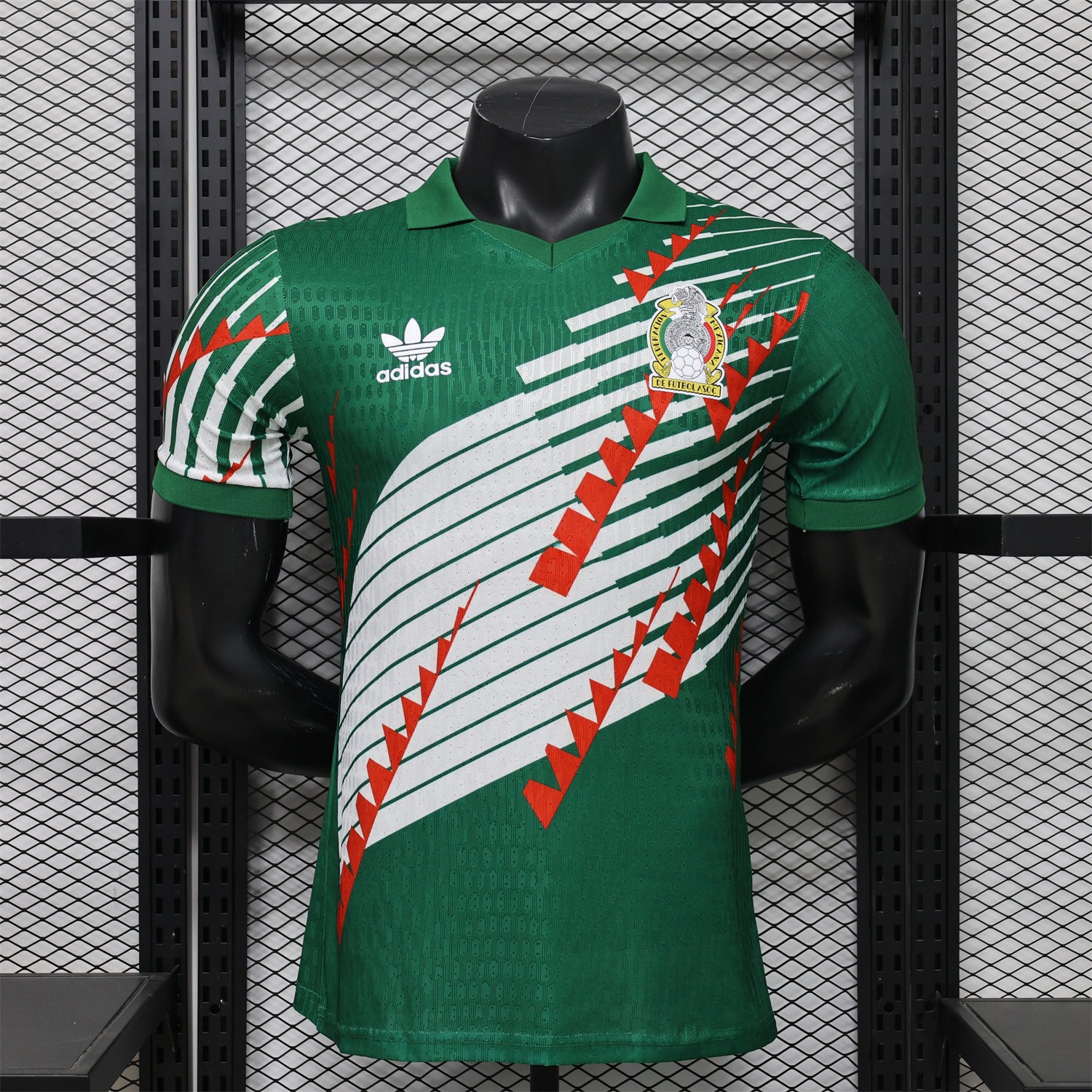 Mexico 2026 Red-White Stripes Green Special Jersey - Player Version - JerseysGala