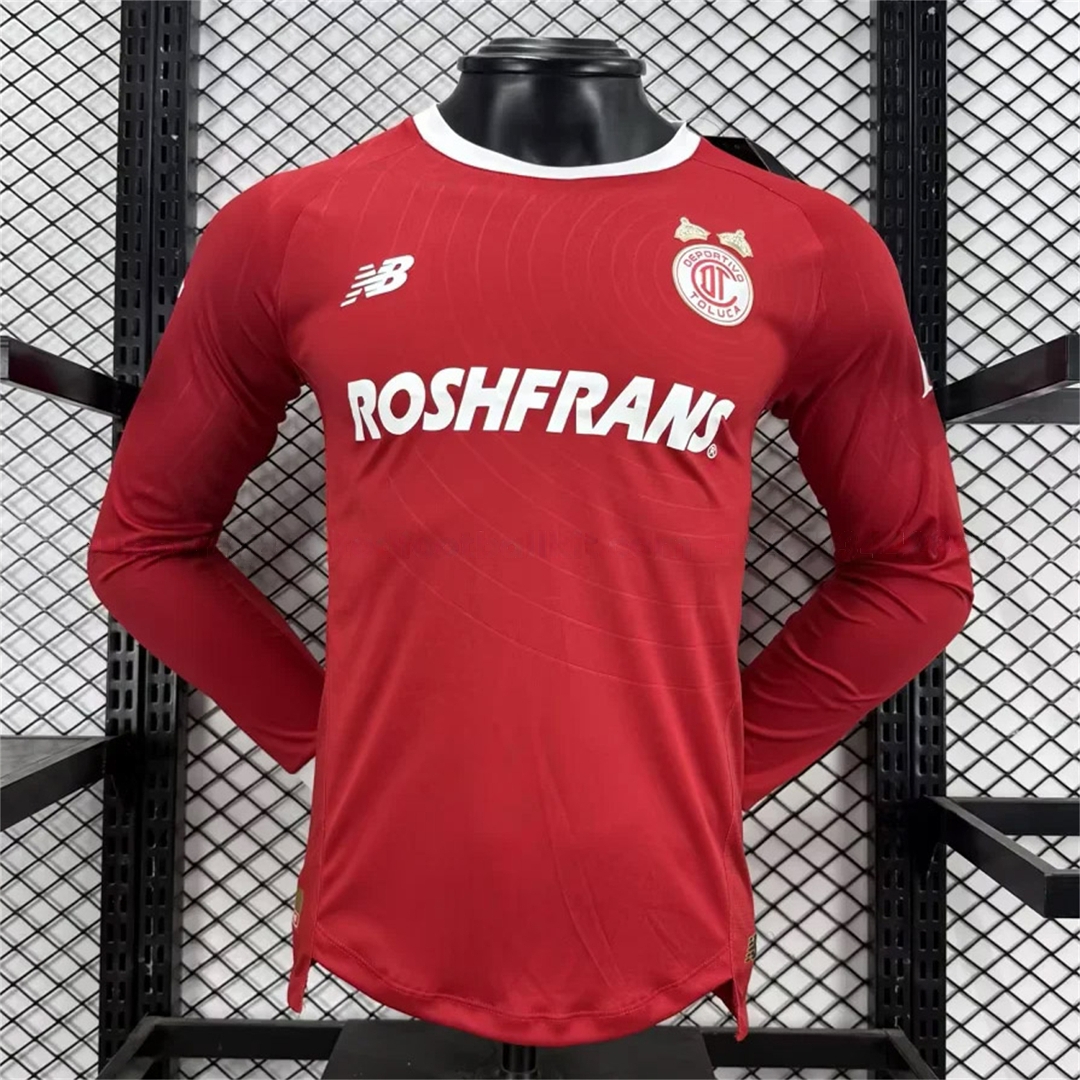 Toluca 25-26 Red Special Long Sleeves Jersey - Player Version - JerseysGala