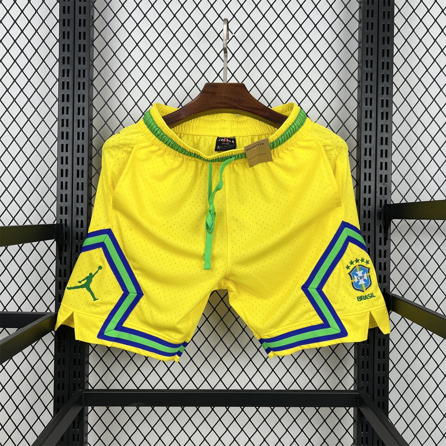 Brazil 2026 Yellow Casual Shorts - Fans Version - JerseysGala