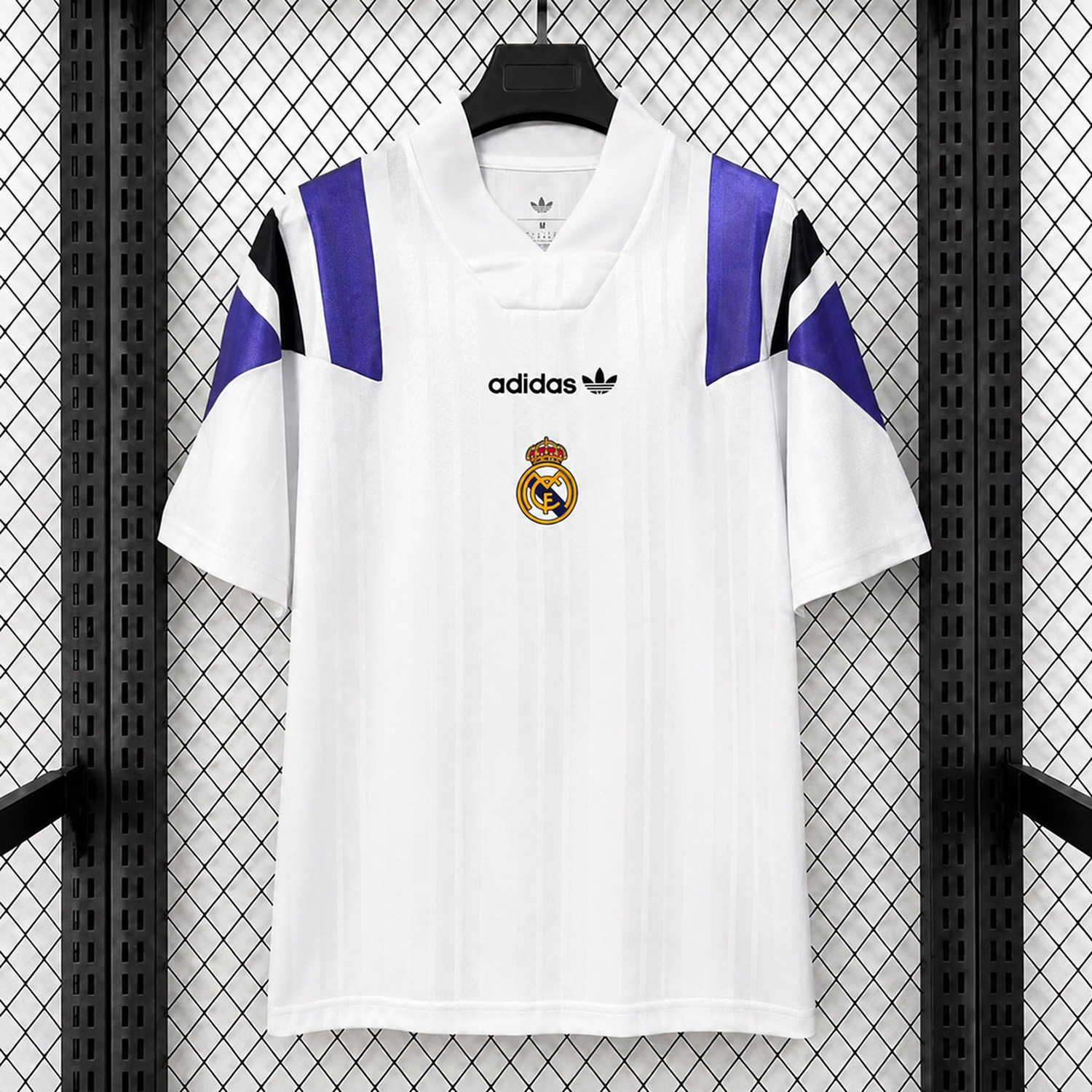 Real Madrid 26-27 Adidas Originals Retro Style White Purple Jersey - Fans Version - JerseysGala