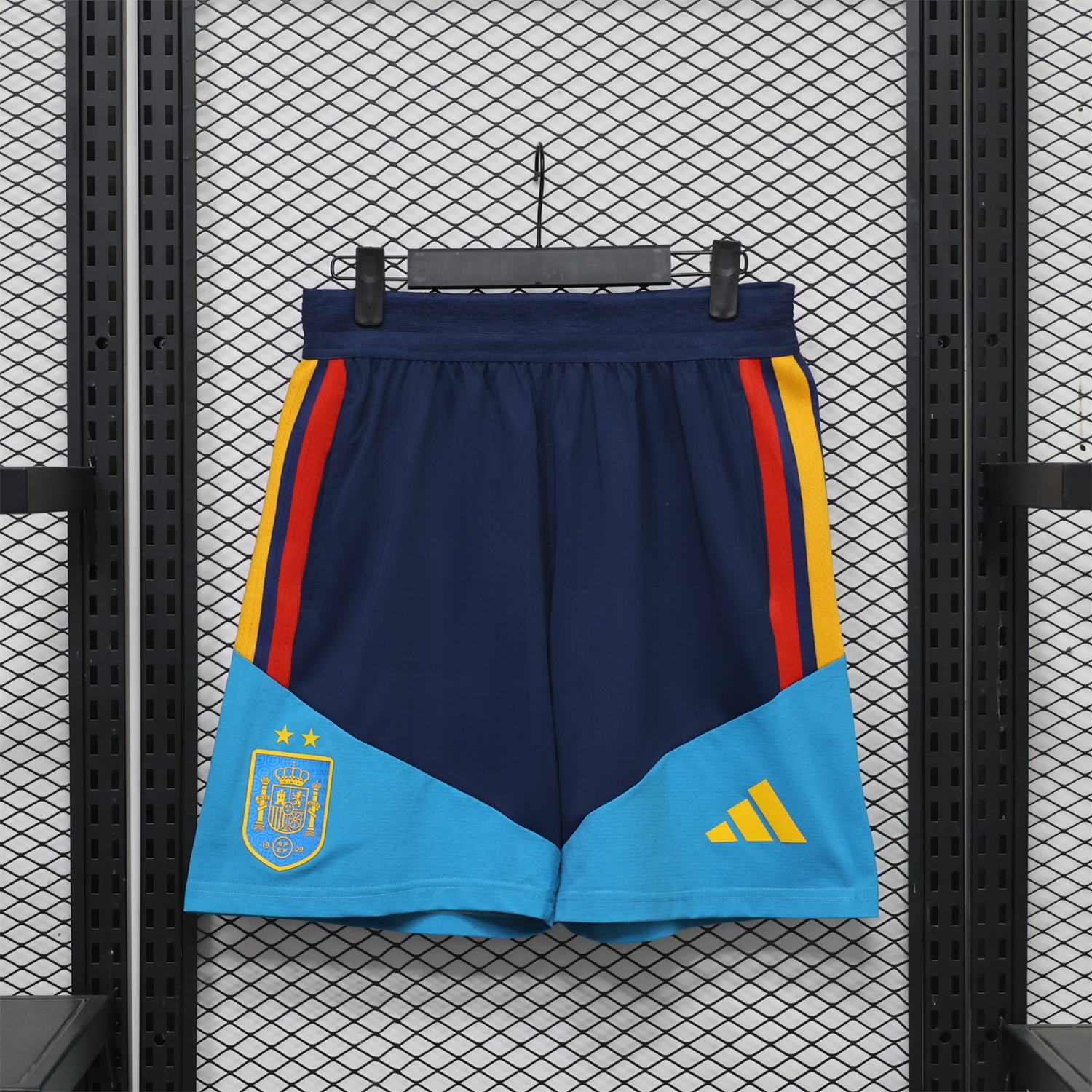 Spain 2026 Blue Light BLue Training Shorts - Player Version - JerseysGala