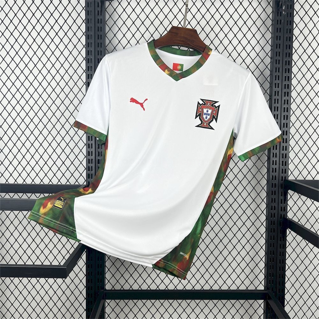 Portugal 2026 White And Green Special Jersey - Fans Version - JerseysGala