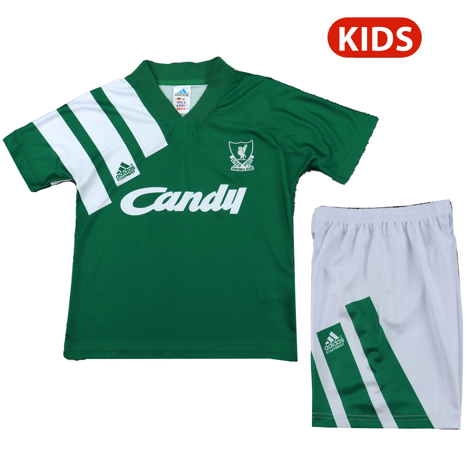Retro Liver.pool 1991-92 Away Kids Kit - JerseysGala