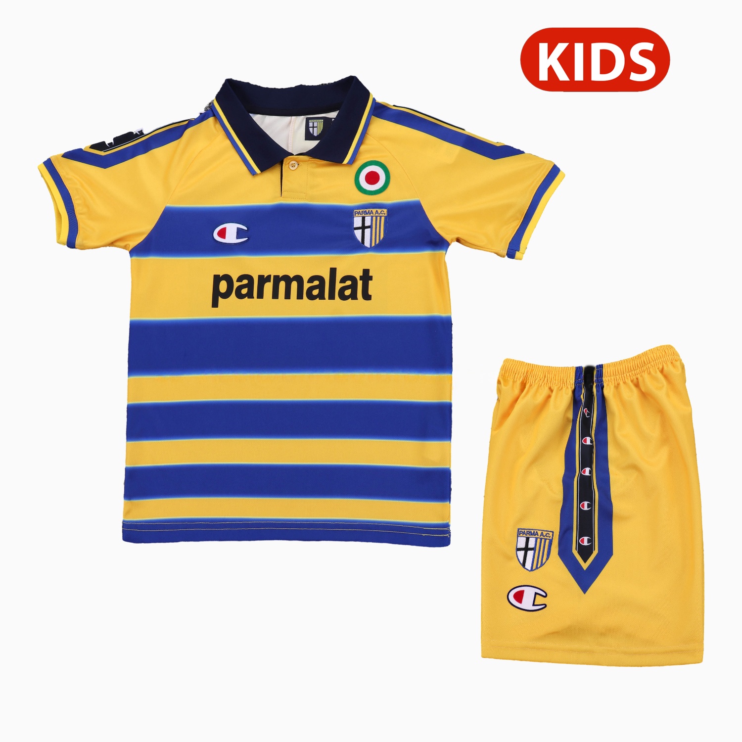 Retro Parma 1999-00 Home Kids Kit - JerseysGala