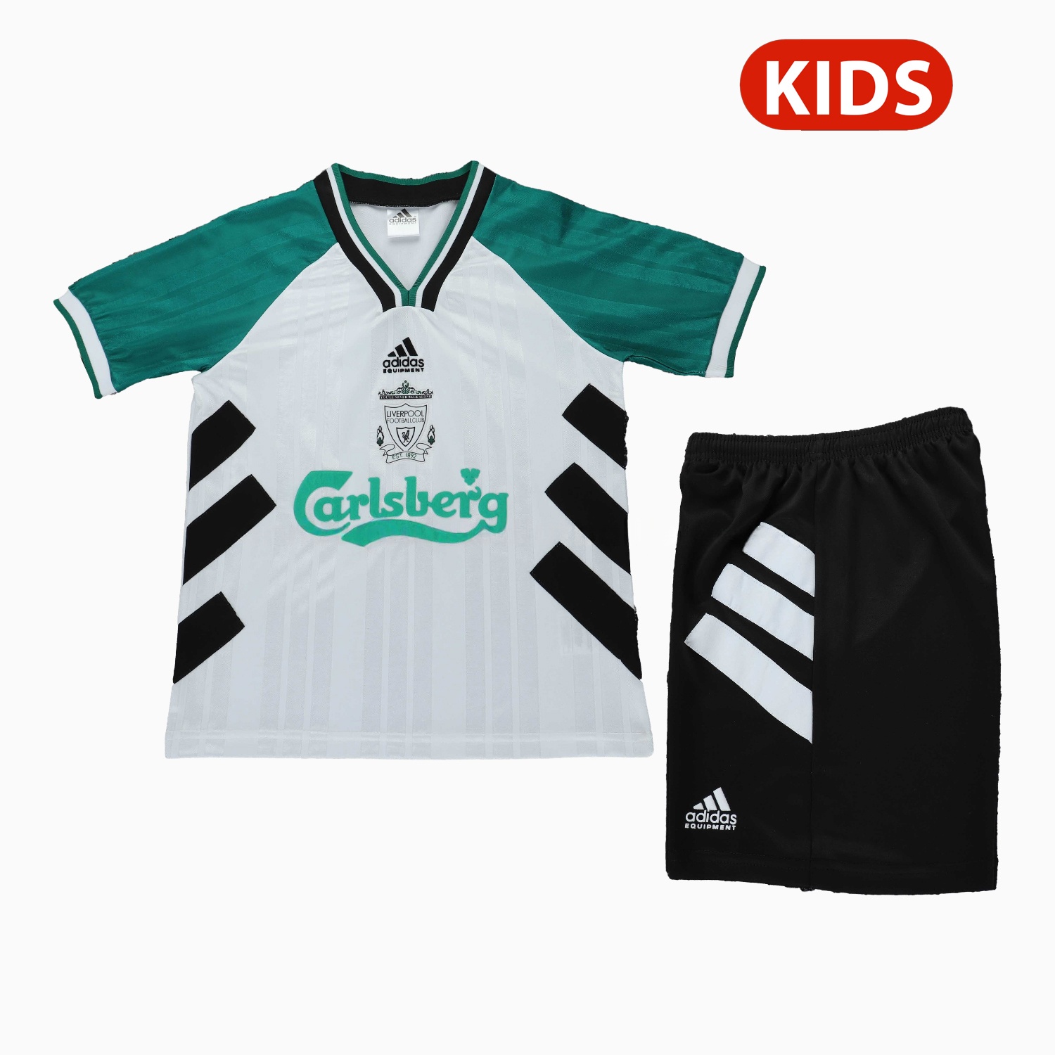 Retro Liver.pool 1993-95 Away Kids Kit - JerseysGala