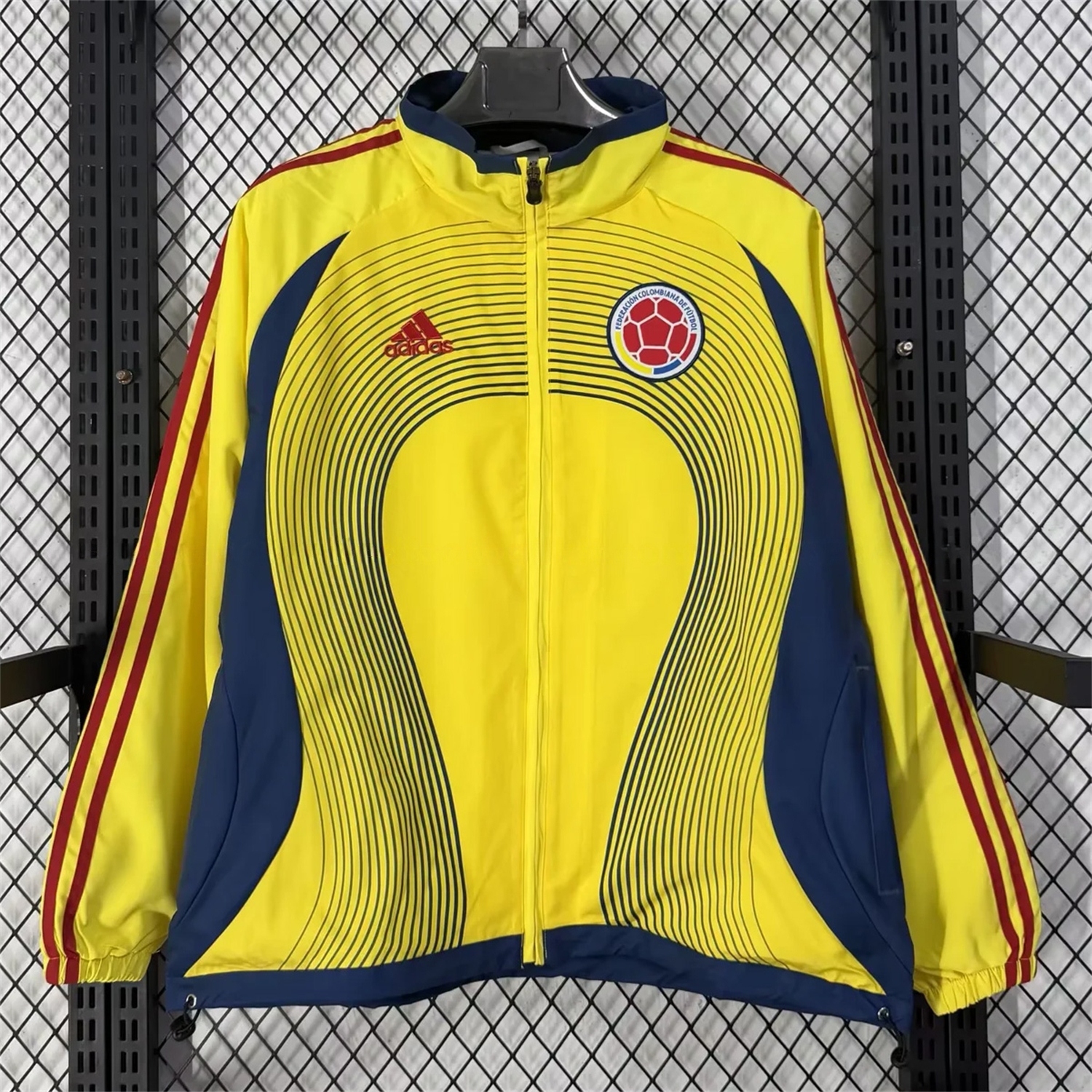Colombia 2026 Retro Style Windbreaker Jacket - Yellow - JerseysGala