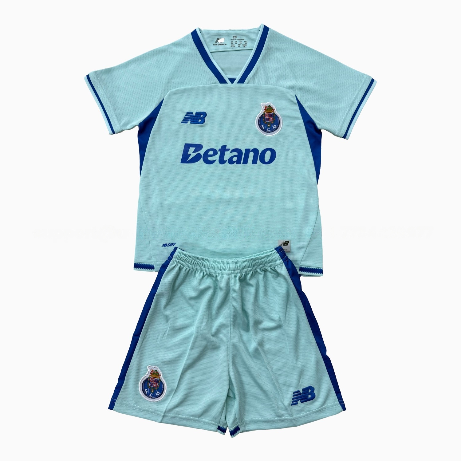 Porto 26-27 Third Light Blue Men's Adult Jersey Set - Fans Version - JerseysGala